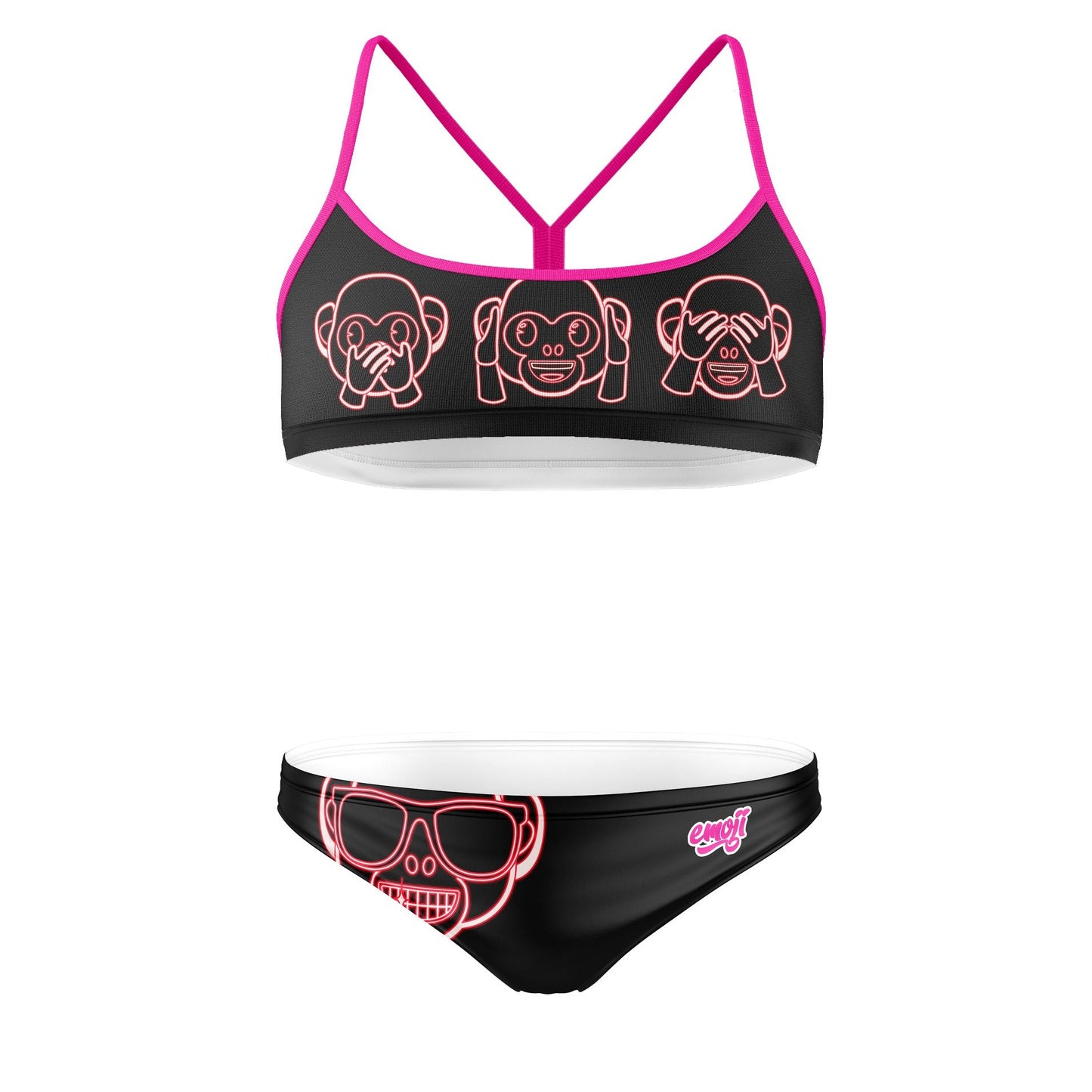 Bikini - Emoji Monkey Neon