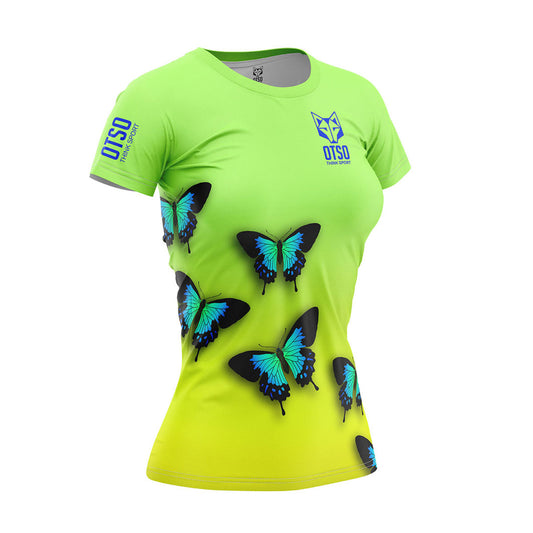 Women's Short Sleeve Shirt Butterfly