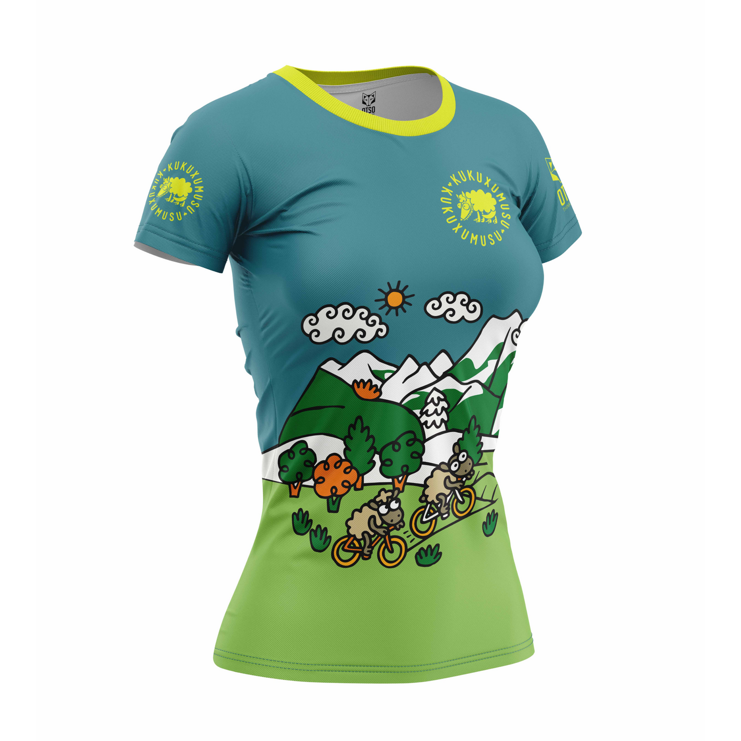 Short sleeve t-shirt for women - Kukuxumusu Bike