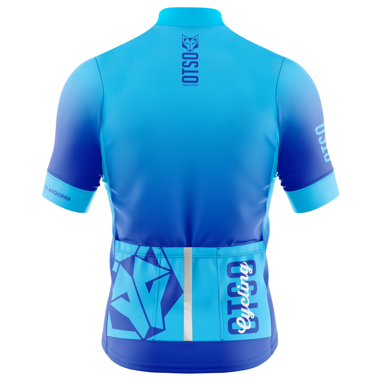 Maillot de ciclismo manga corta hombre - Fluo Blue (Outlet)