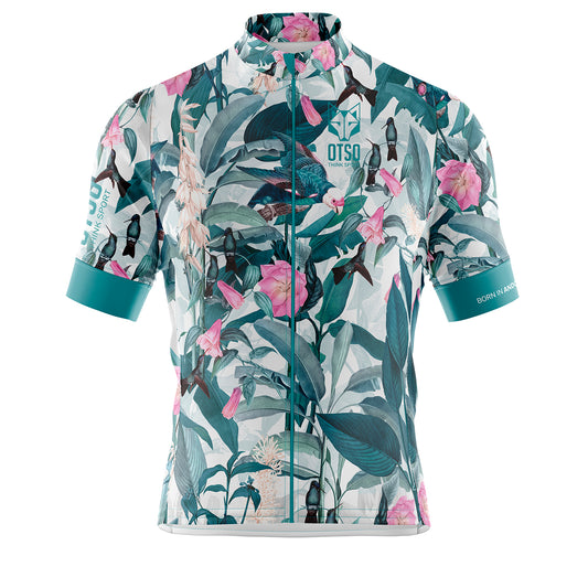 Men's short sleeve cycling jersey - Garden