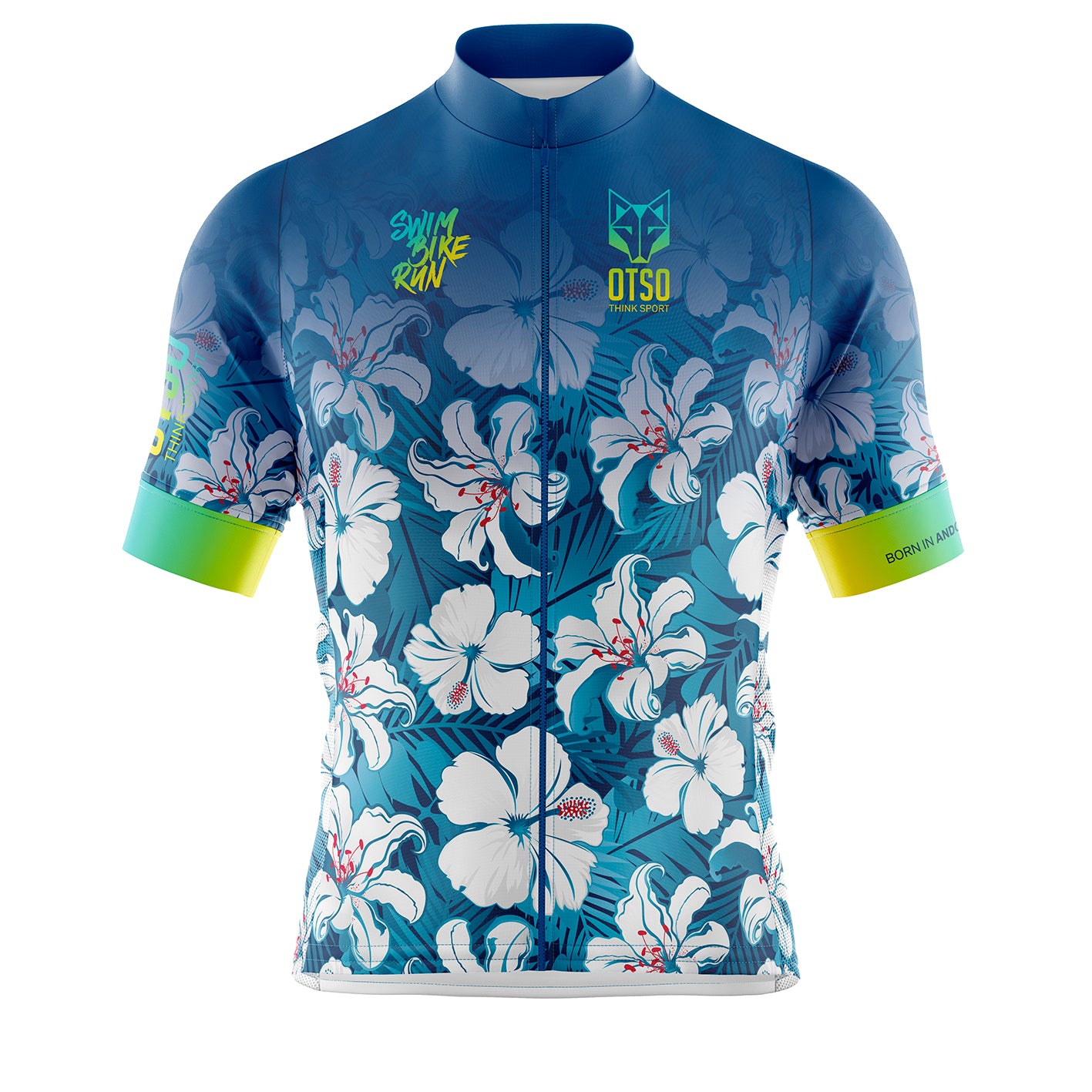 Maillot de cyclisme homme manches courtes - Flowers