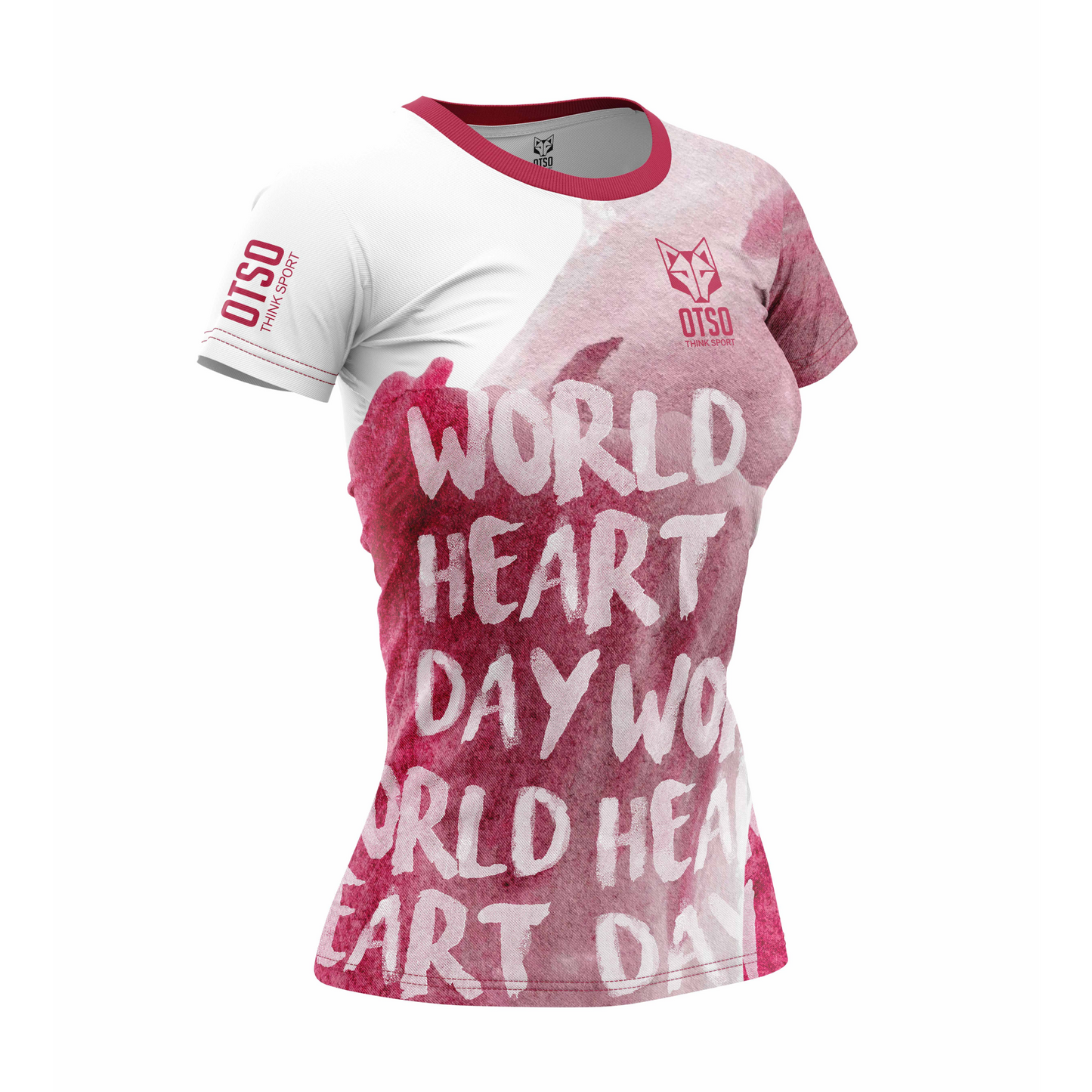 T-shirt de manga curta para mulher - Dia Mundial do Coração 2025 (Outlet)