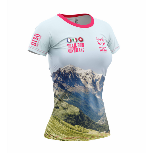 T-shirt a manica corta da donna - Run Trail Montblanc 2025 (Outlet)