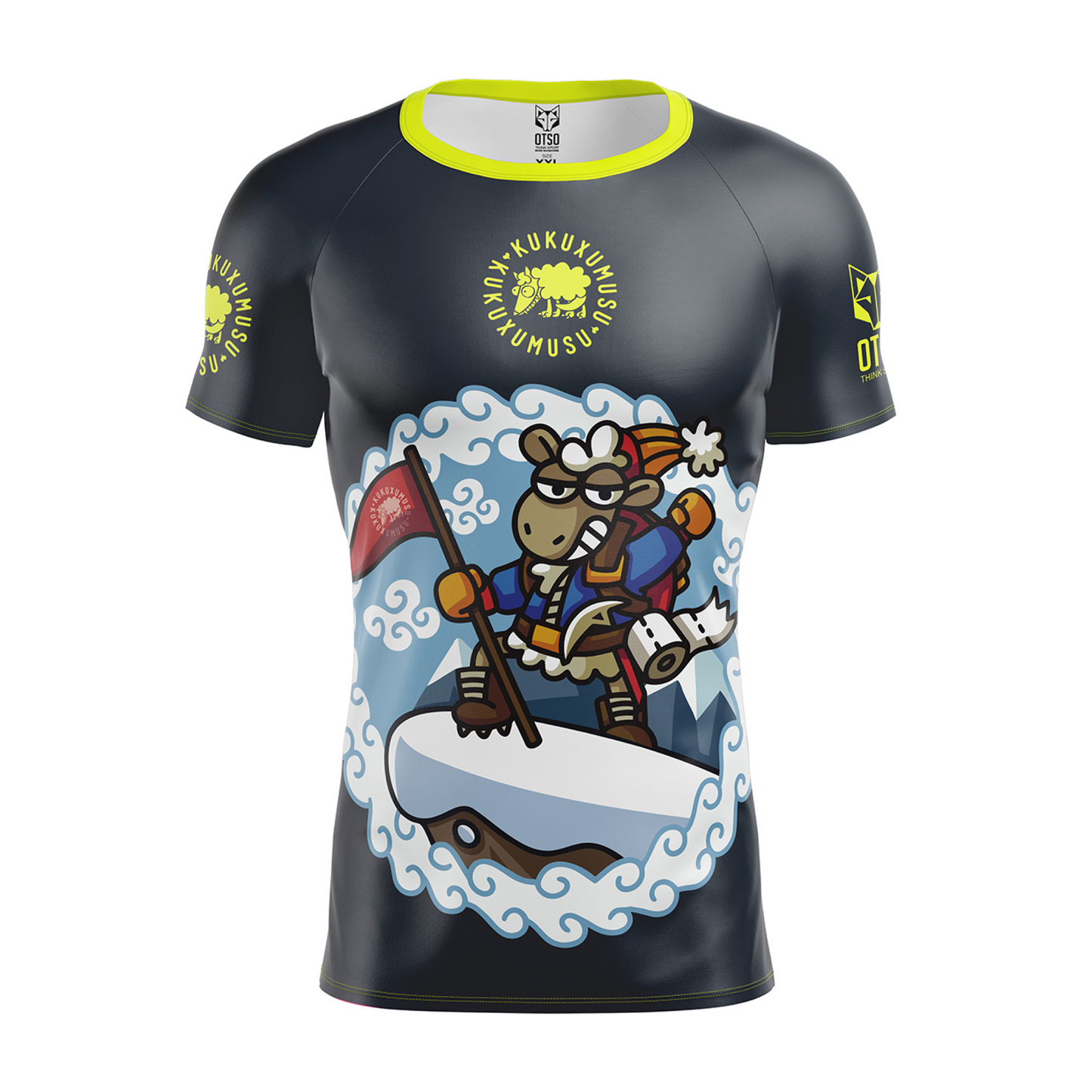 Camiseta masculina de manga curta - Kukuxumusu Pirineus