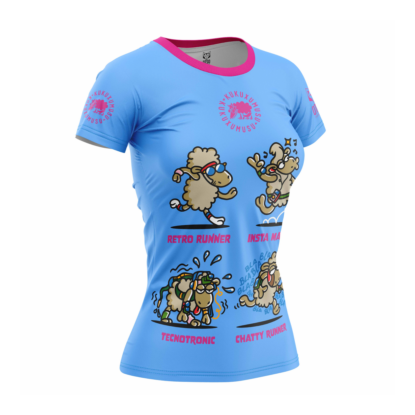 Camiseta feminina de manga curta - Kukuxumusu Runners