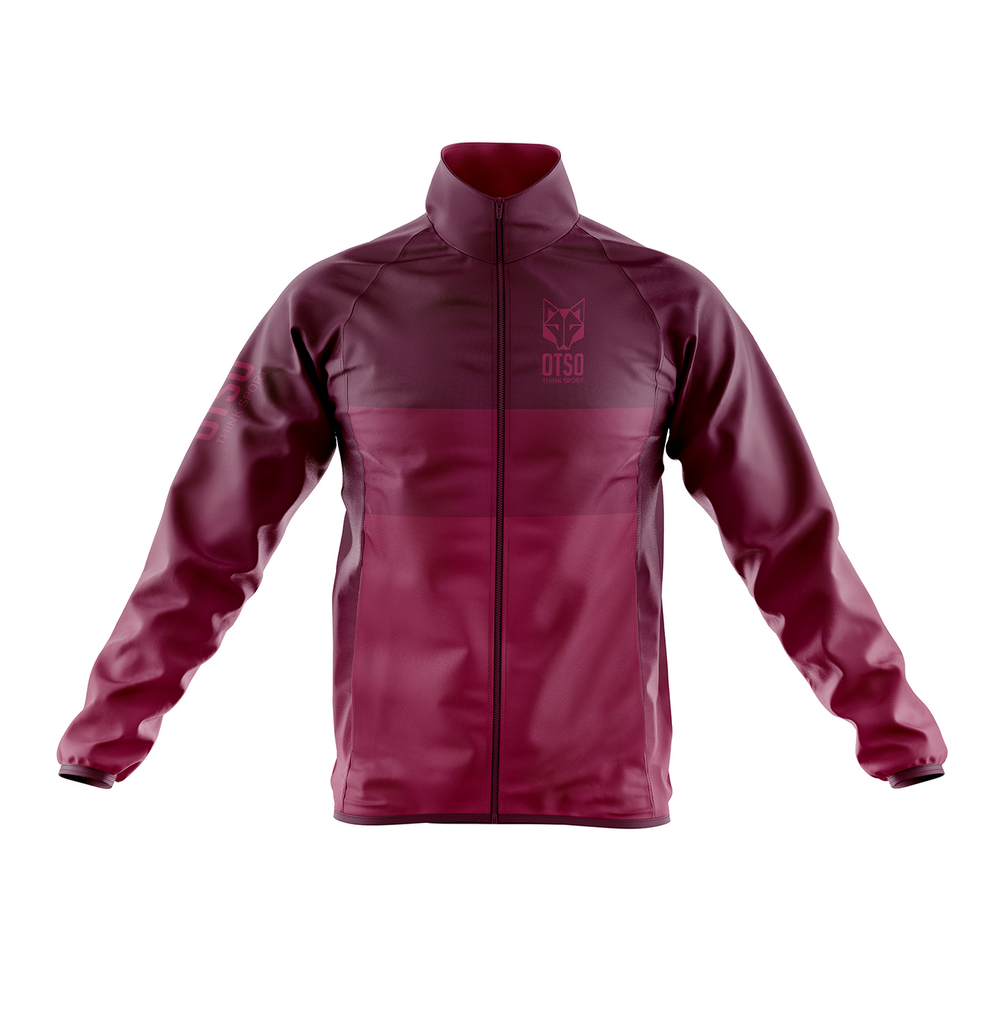 Men's Winter Cycling Jacket Burgundy - Main Image