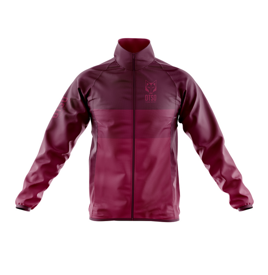 Men's winter cycling jacket - Burgundy