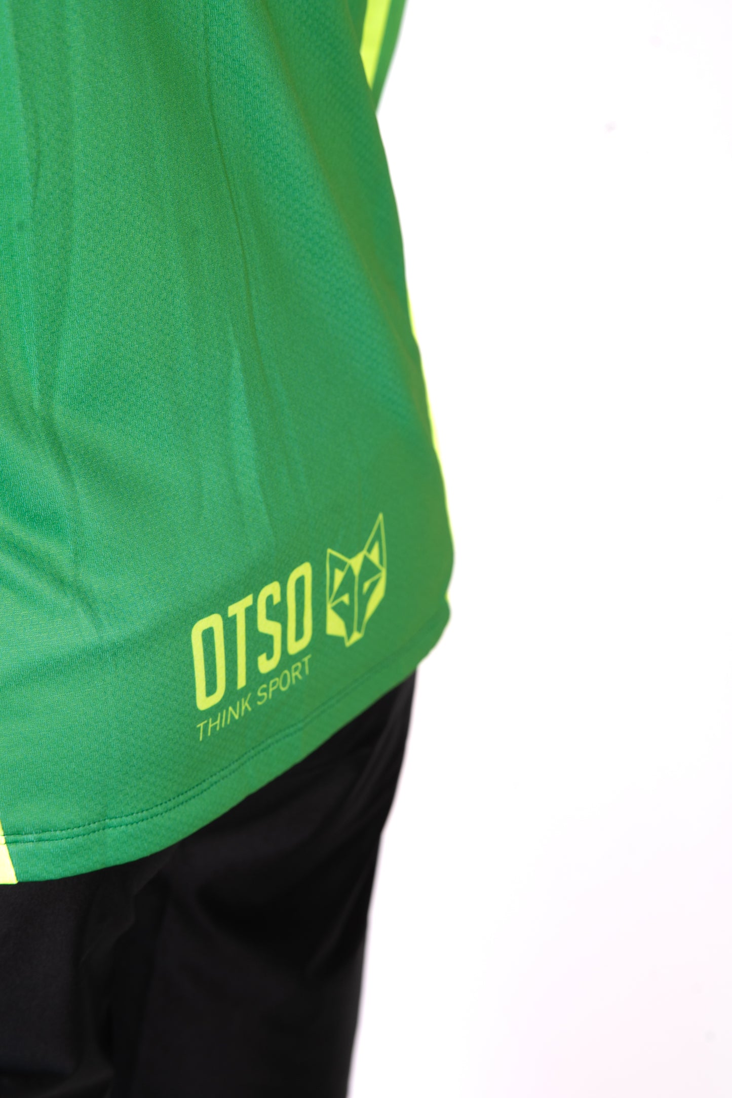 Unisex sport hoodie - Forest Green & Fluo Green