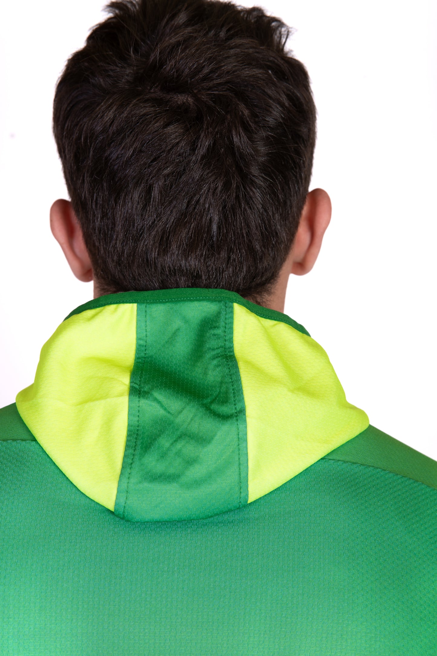 Unisex sport hoodie - Forest Green & Fluo Green