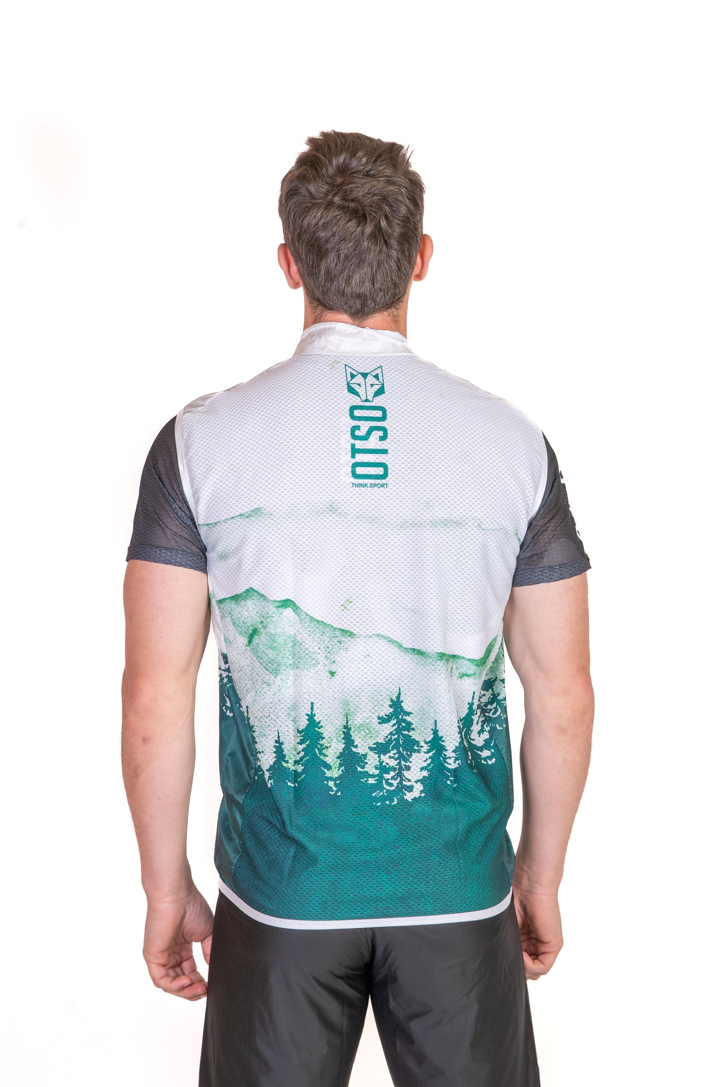 Armilla de running unisex - Green Forest