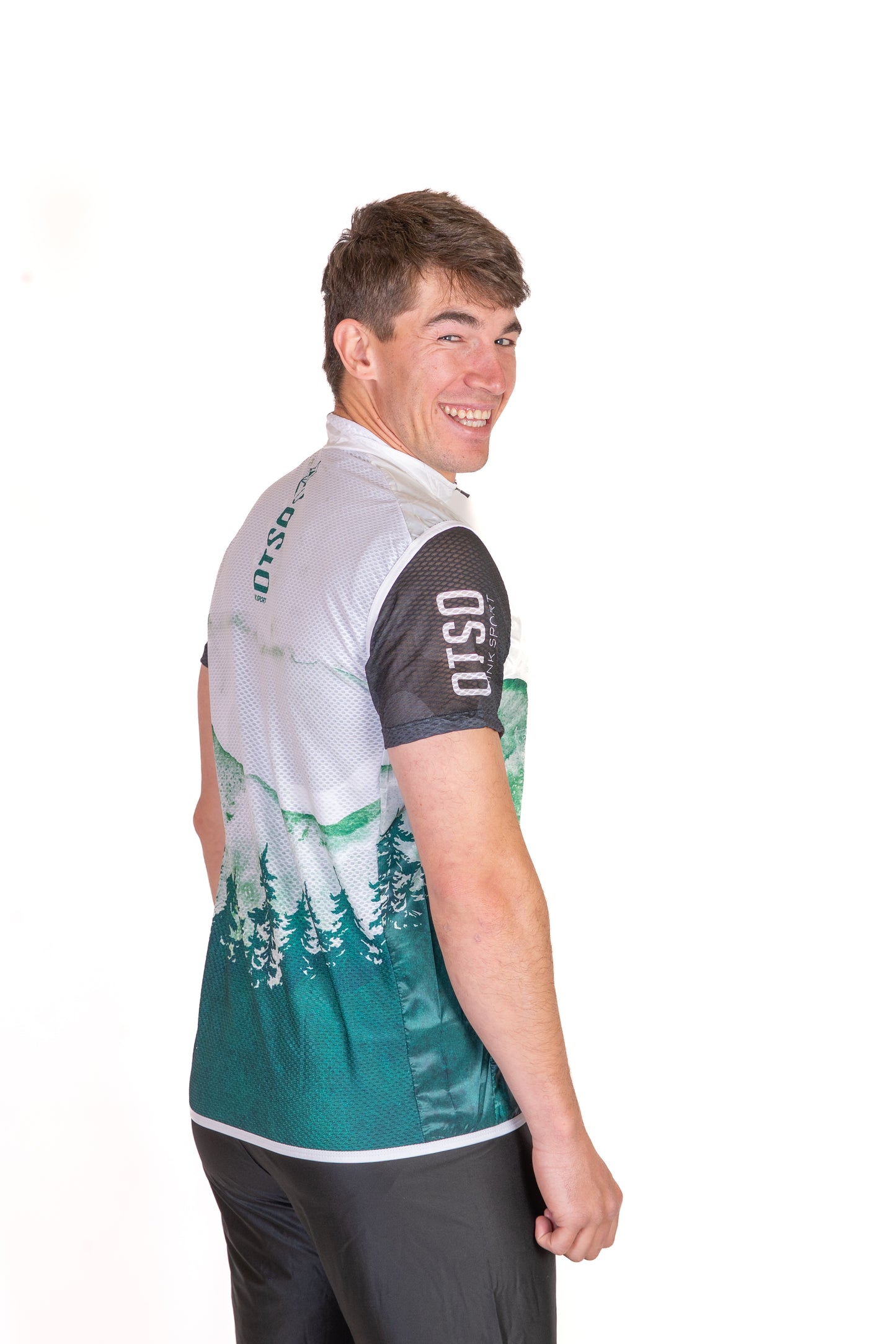 Armilla de running unisex - Green Forest