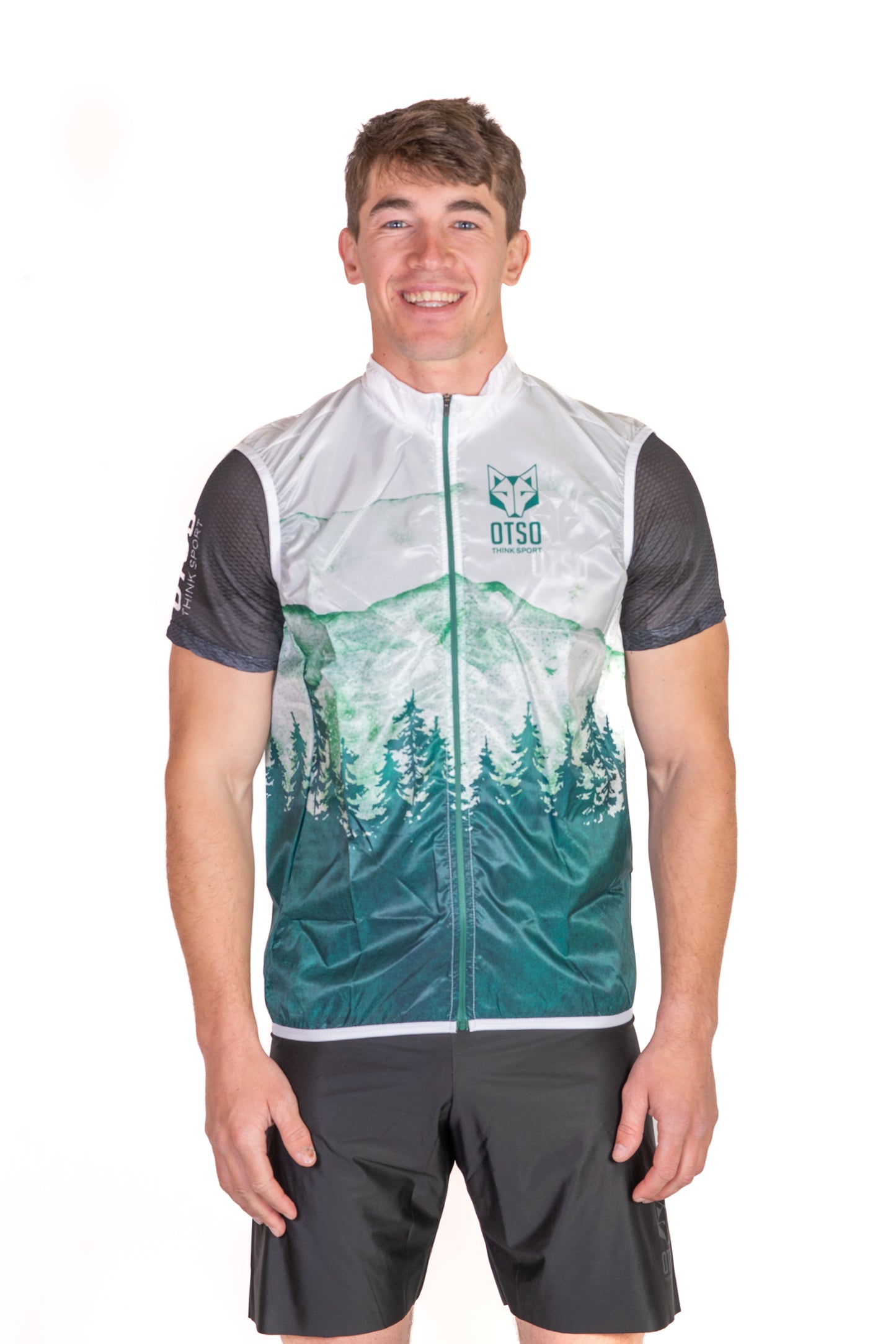 Armilla de running unisex - Green Forest