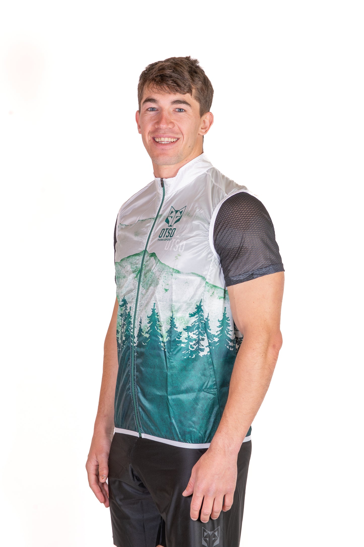 Armilla de running unisex - Green Forest