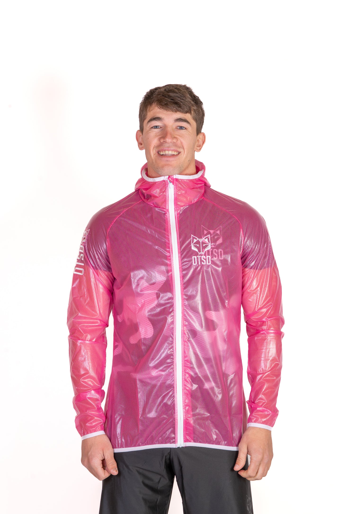 Waterproof Jacket - Fluo Pink & White