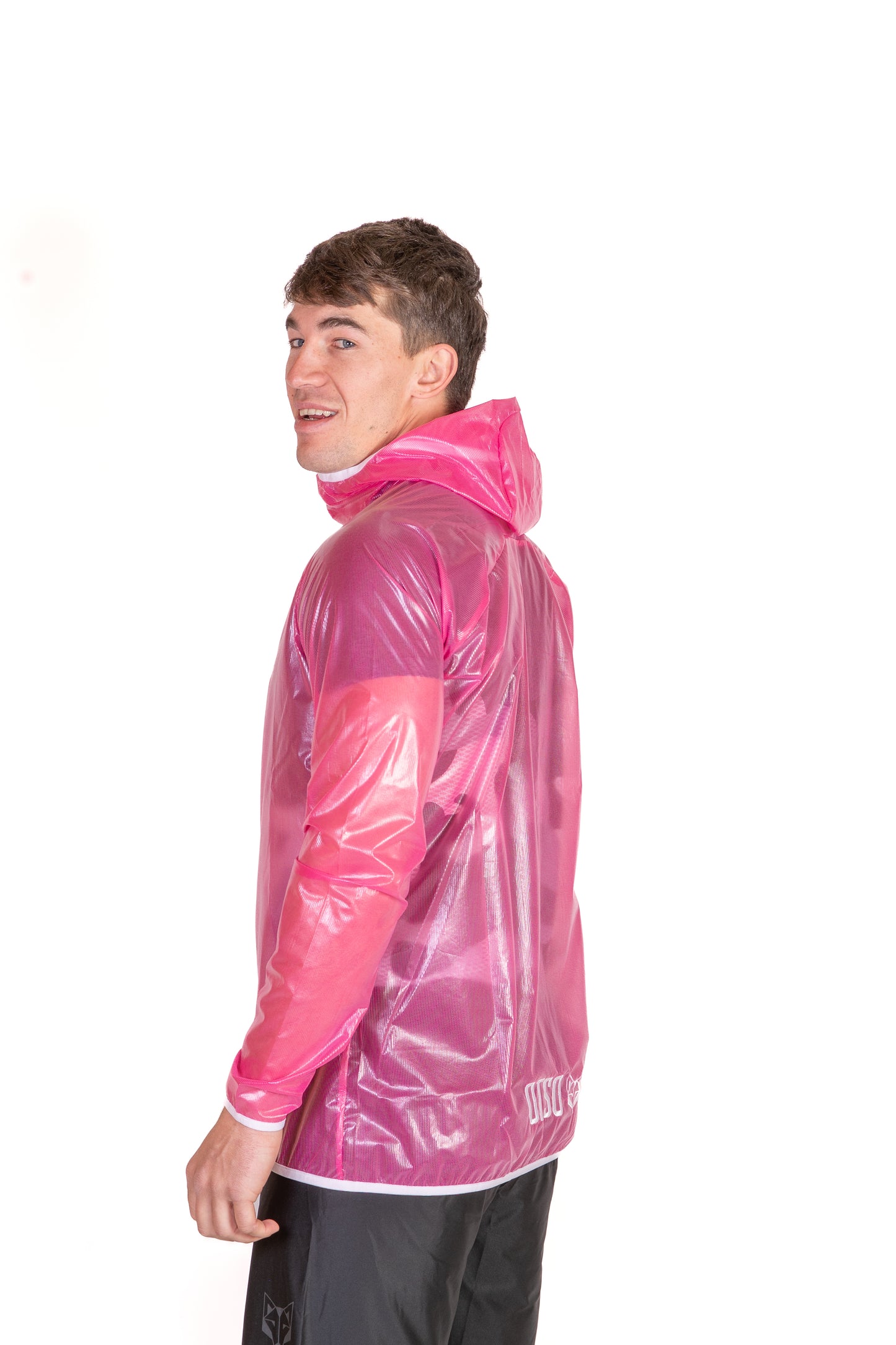 Waterproof Jacket - Fluo Pink & White
