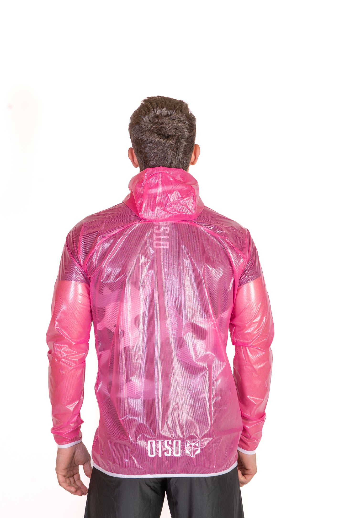 Waterproof Jacket - Fluo Pink & White