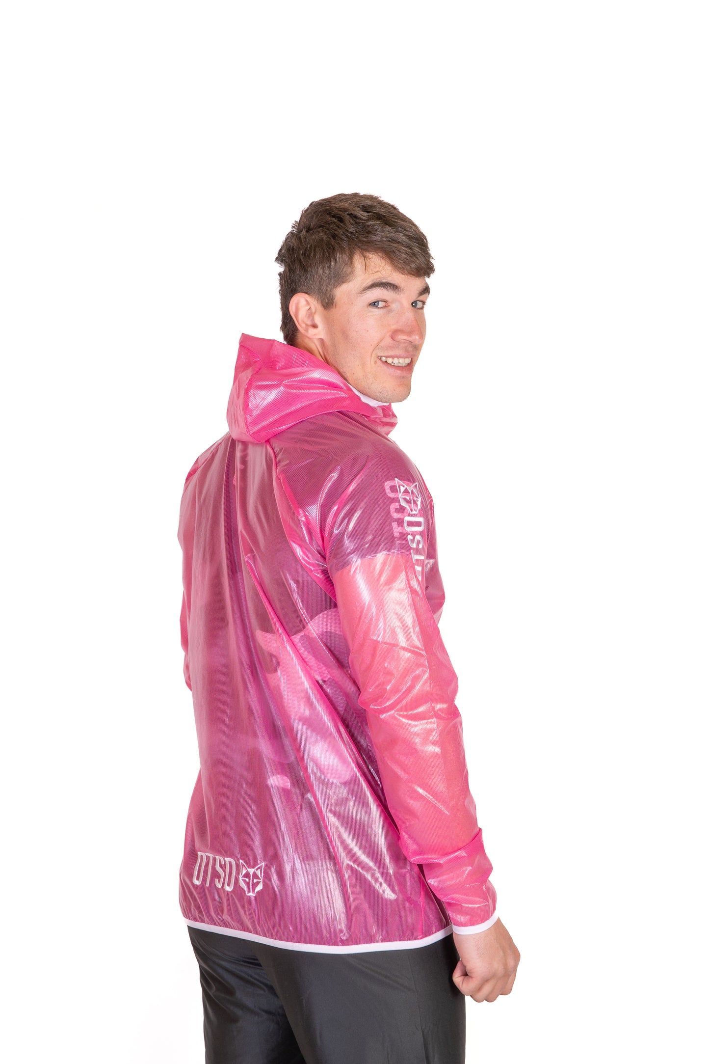 Waterproof Jacket - Fluo Pink & White
