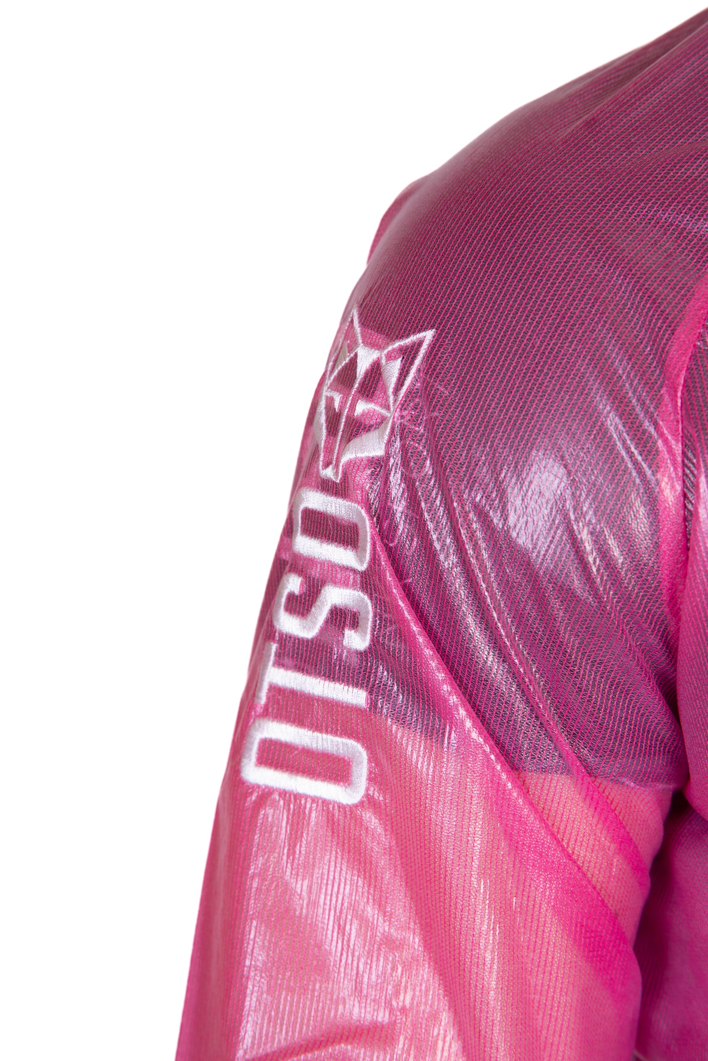 Waterproof Jacket - Fluo Pink & White
