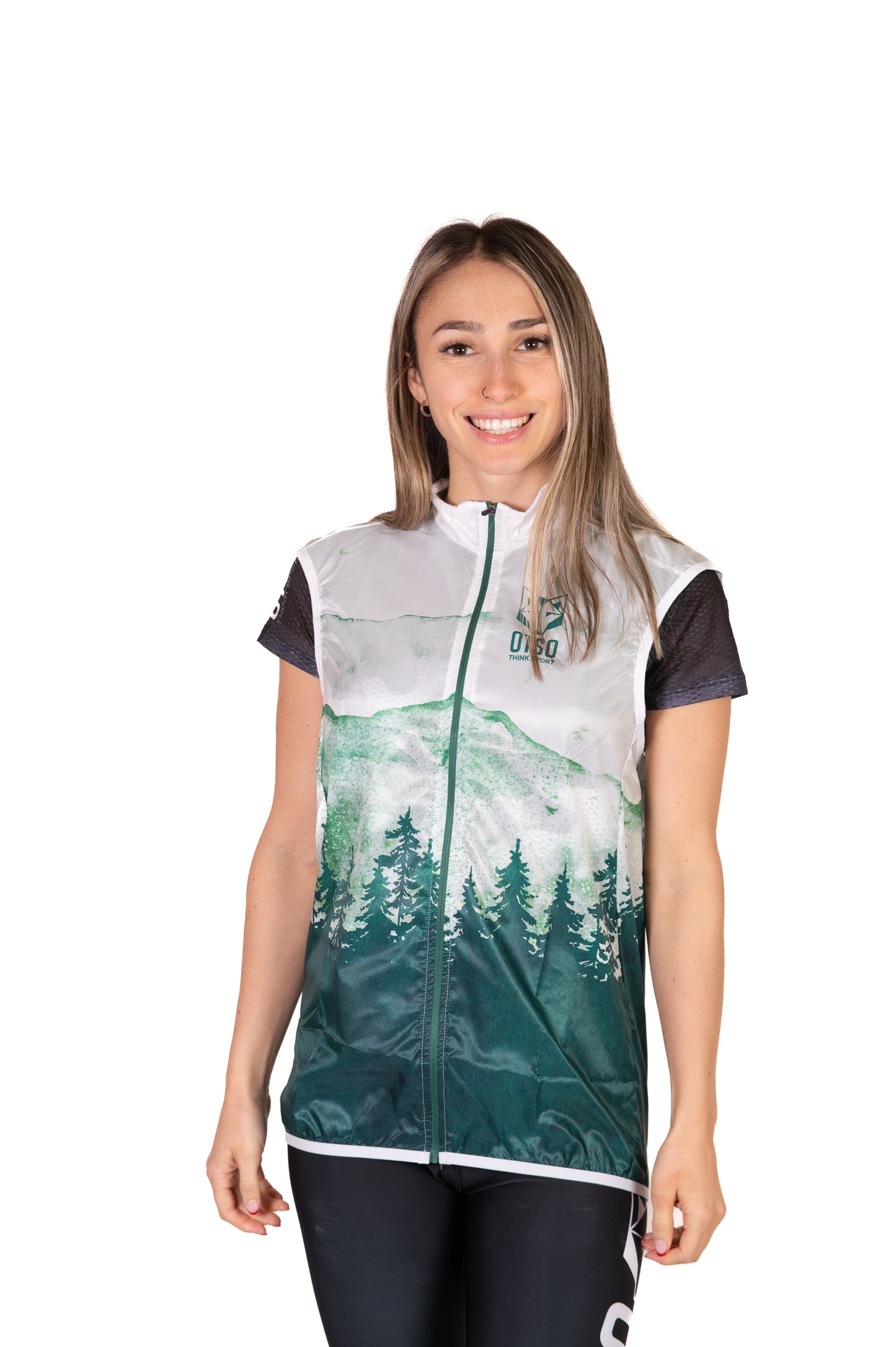 Armilla de running unisex - Green Forest