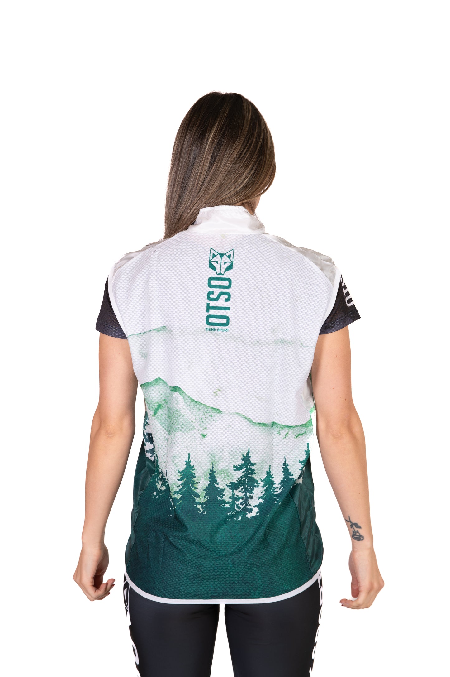 Armilla de running unisex - Green Forest