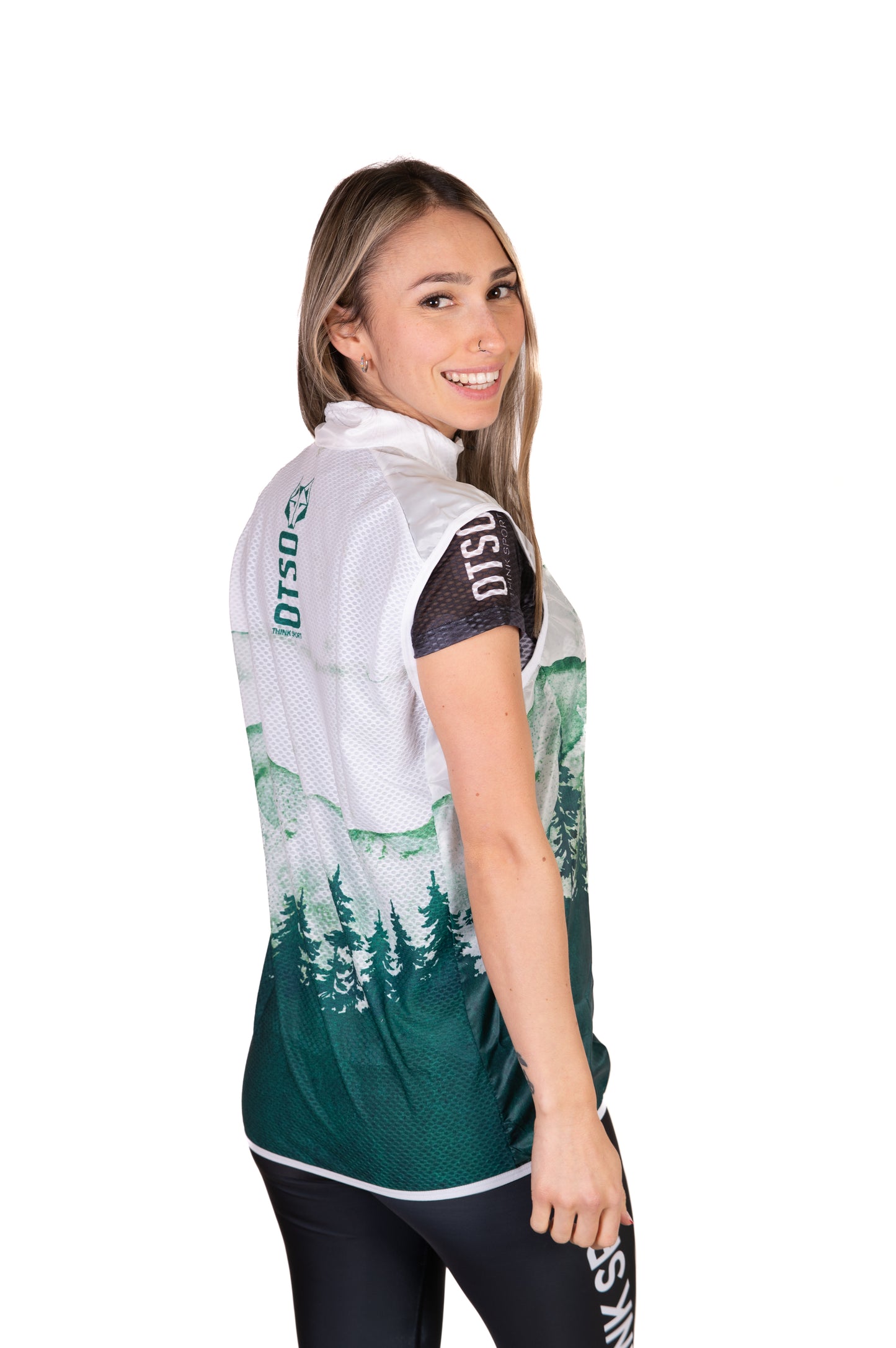 Armilla de running unisex - Green Forest