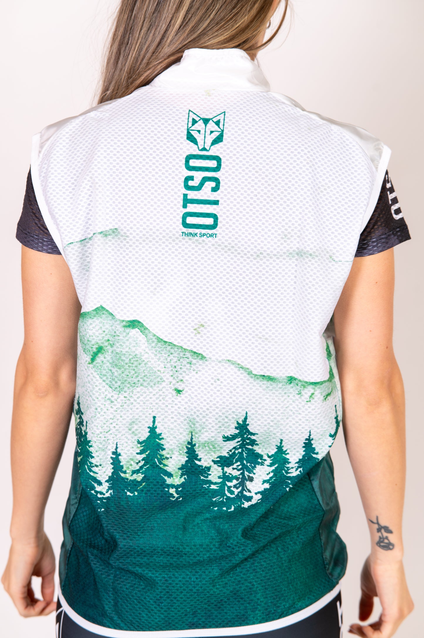 Armilla de running unisex - Green Forest