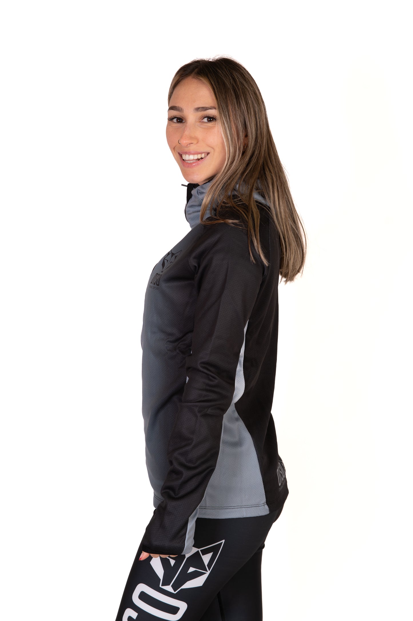 Unisex sport hoodie - Black & Grey