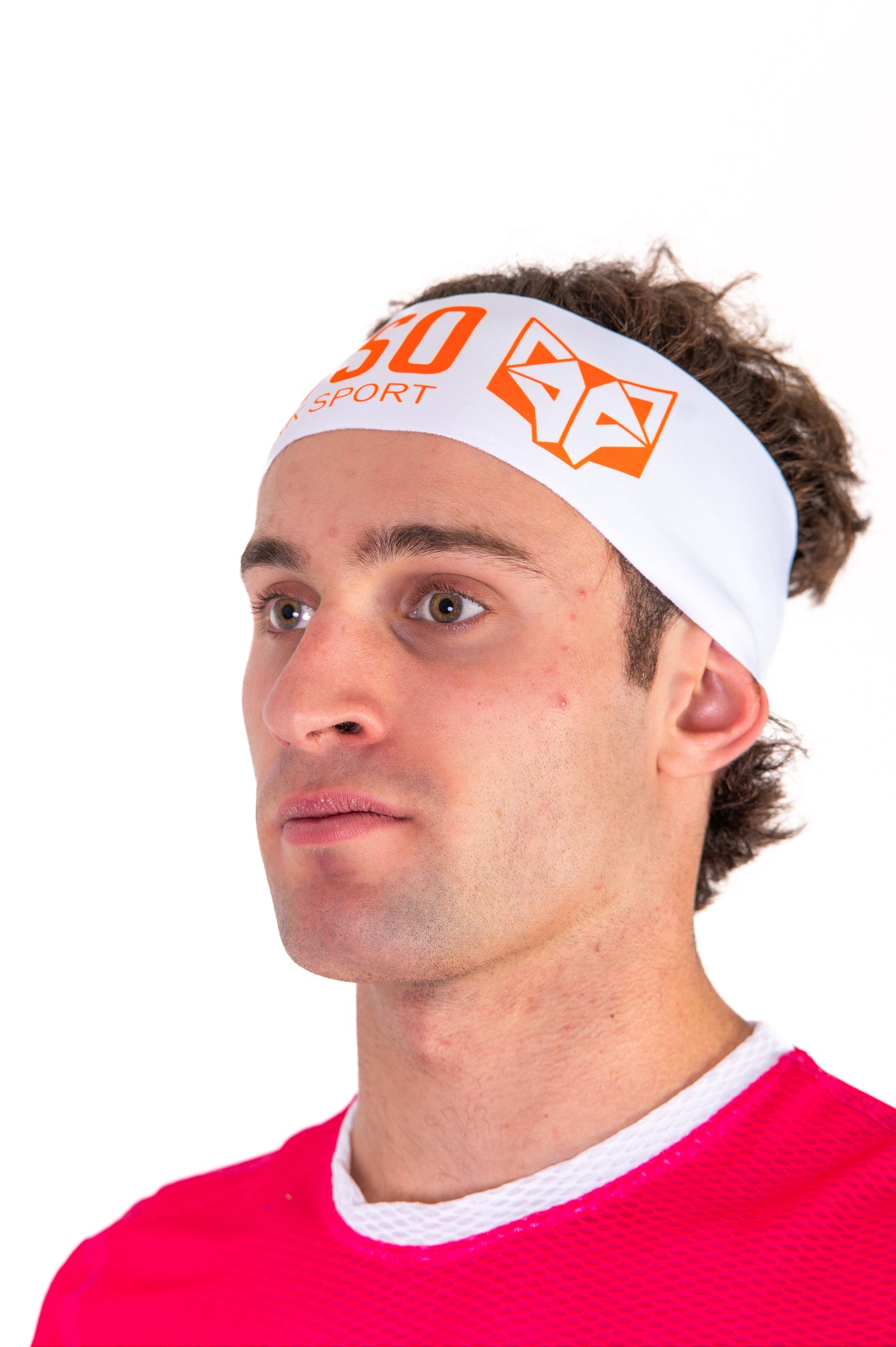 Cinta de cabeza - OTSO Sport White / Fluo Orange