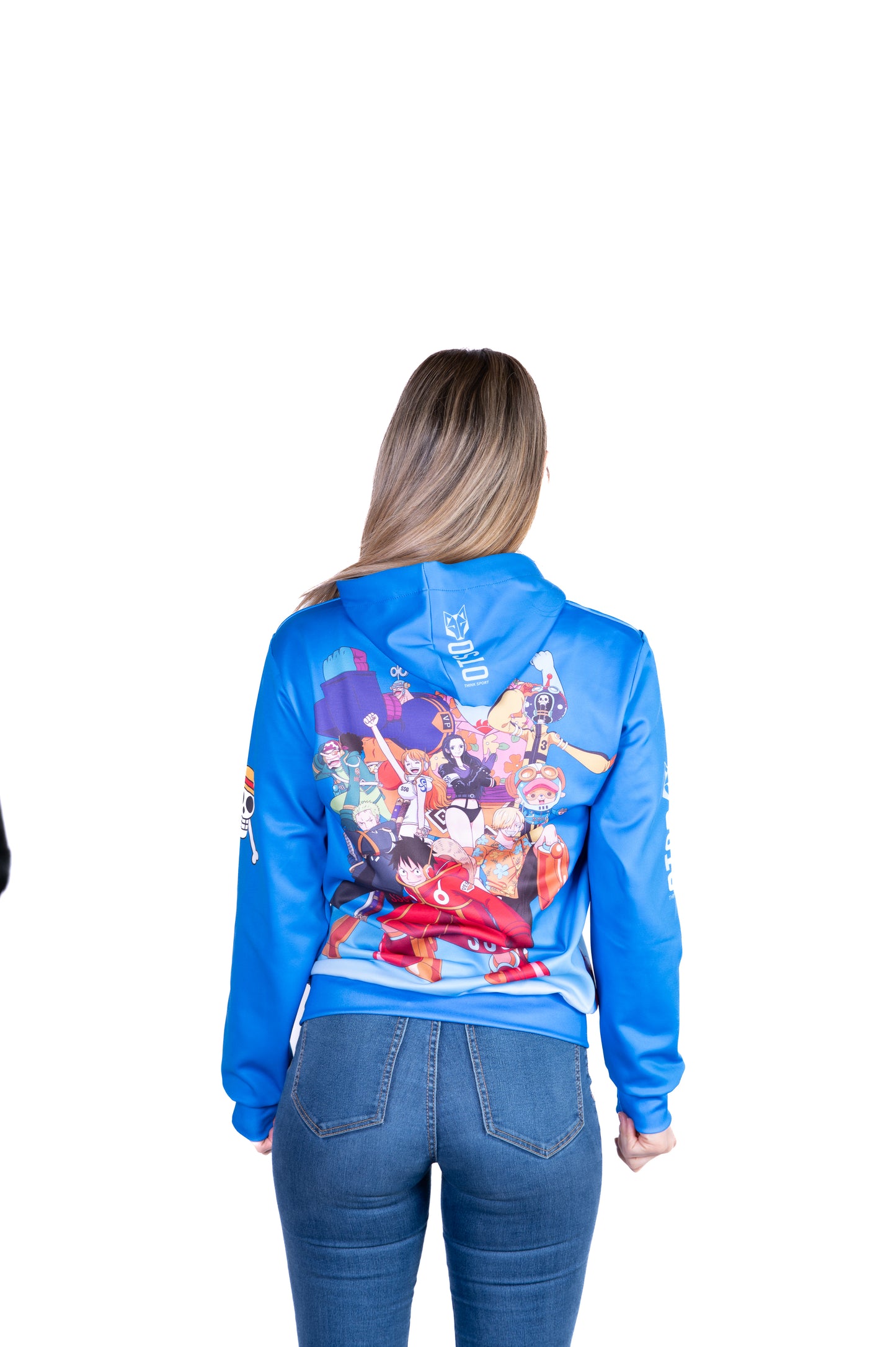 Sudadera - One piece egghead luffy straw hat crew blue