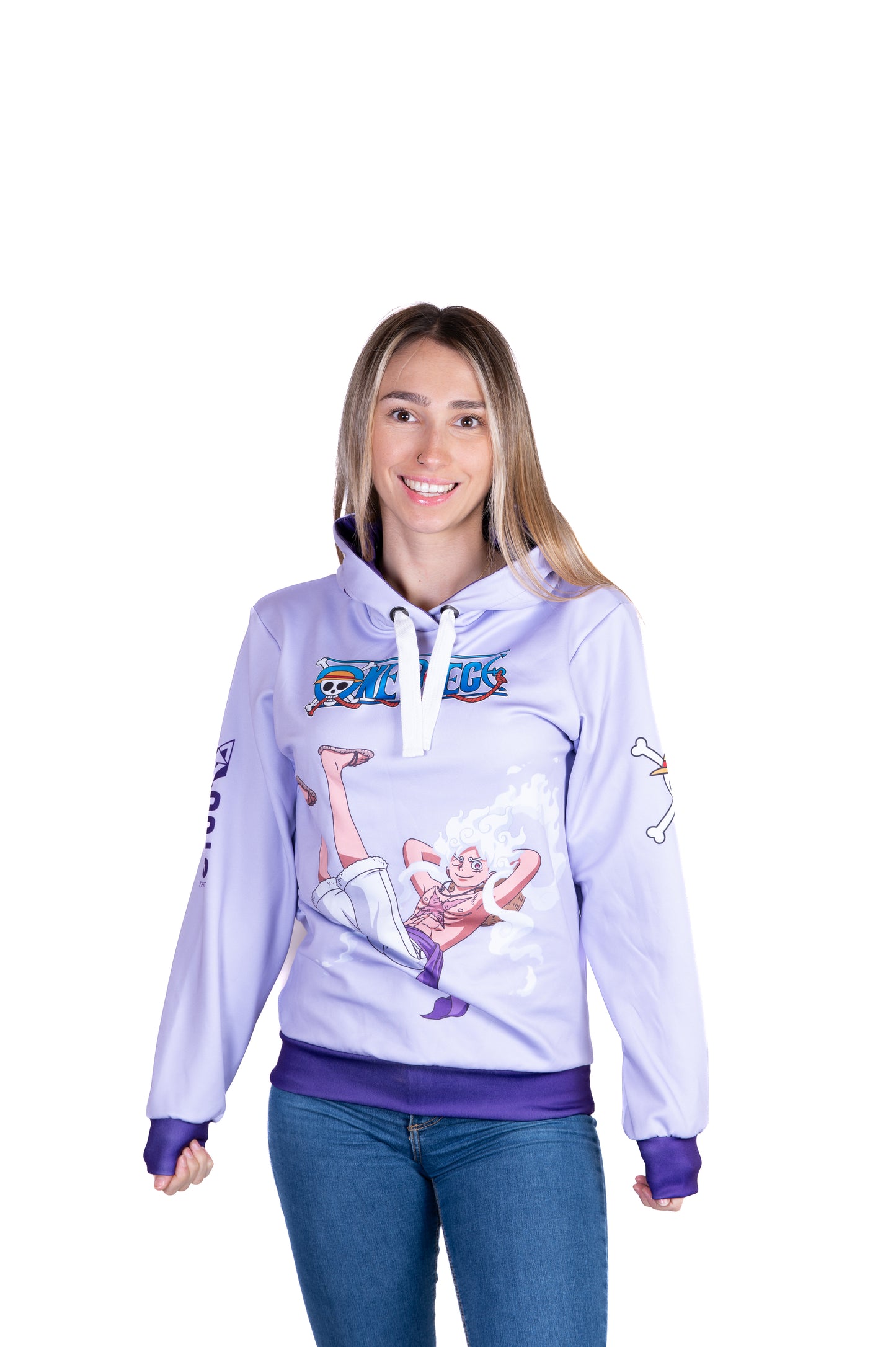 Sudadera - One piece egghead luffy gear5 purple