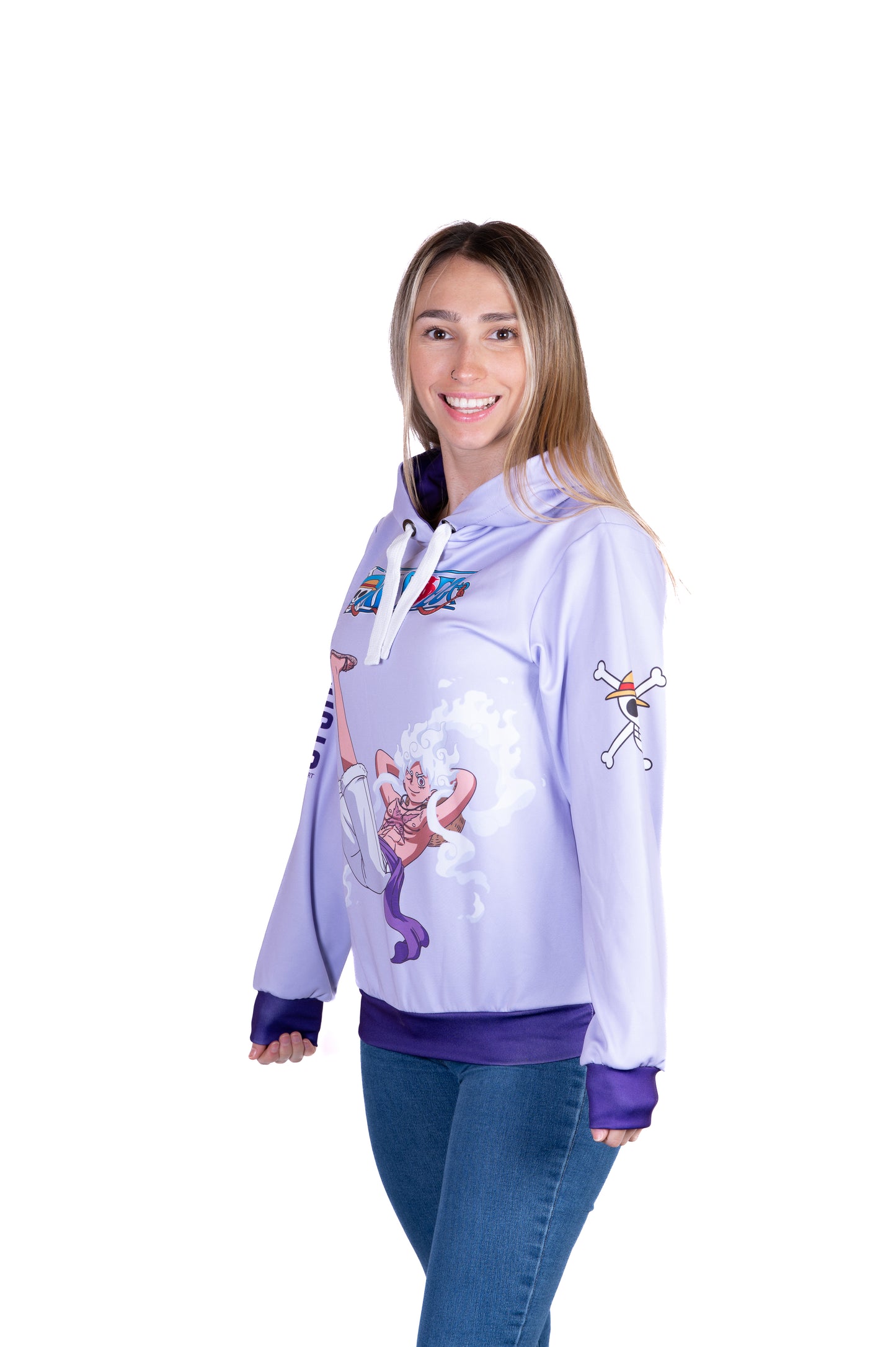 Sudadera - One piece egghead luffy gear5 purple