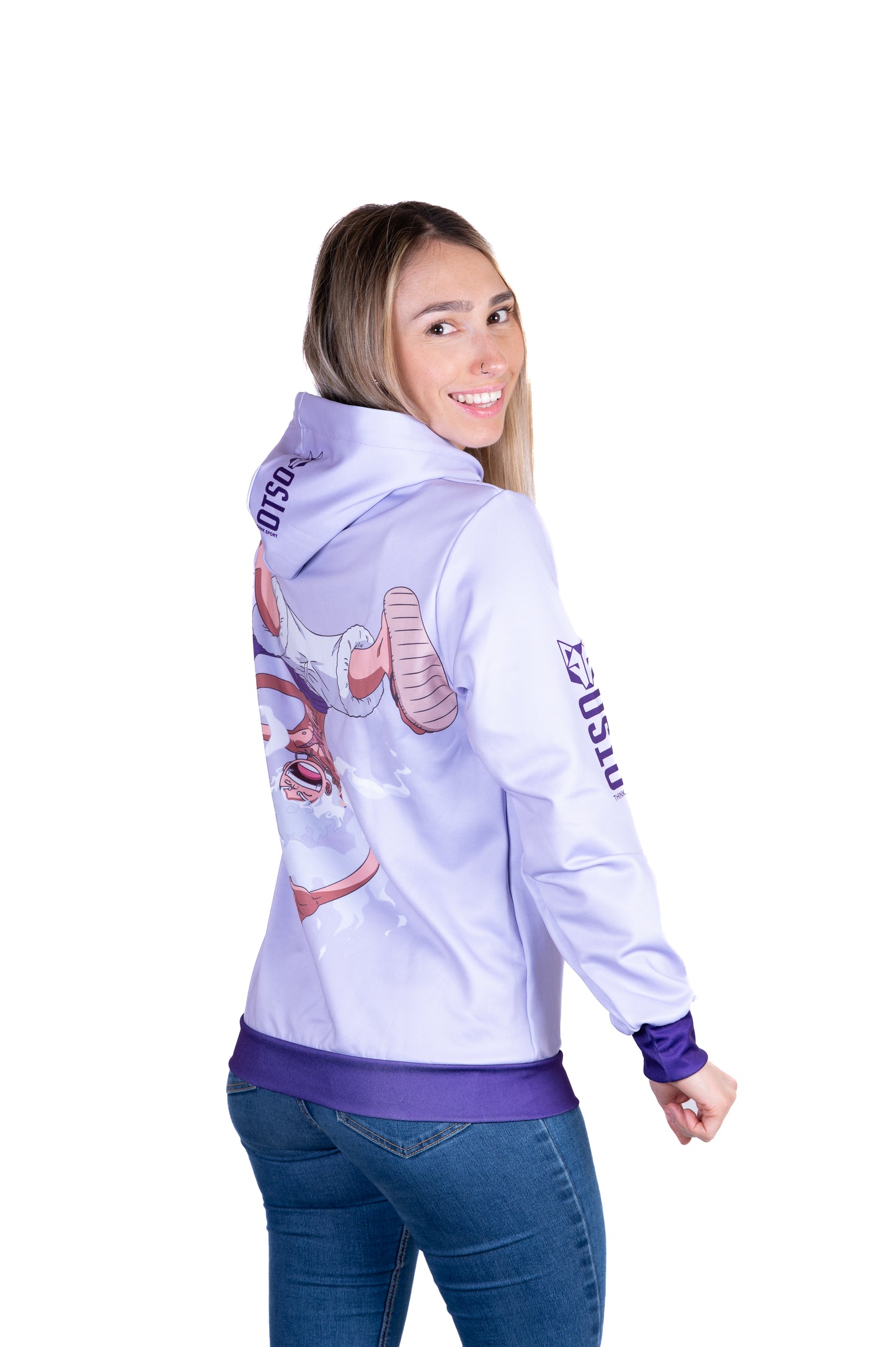 Sudadera - One piece egghead luffy gear5 purple