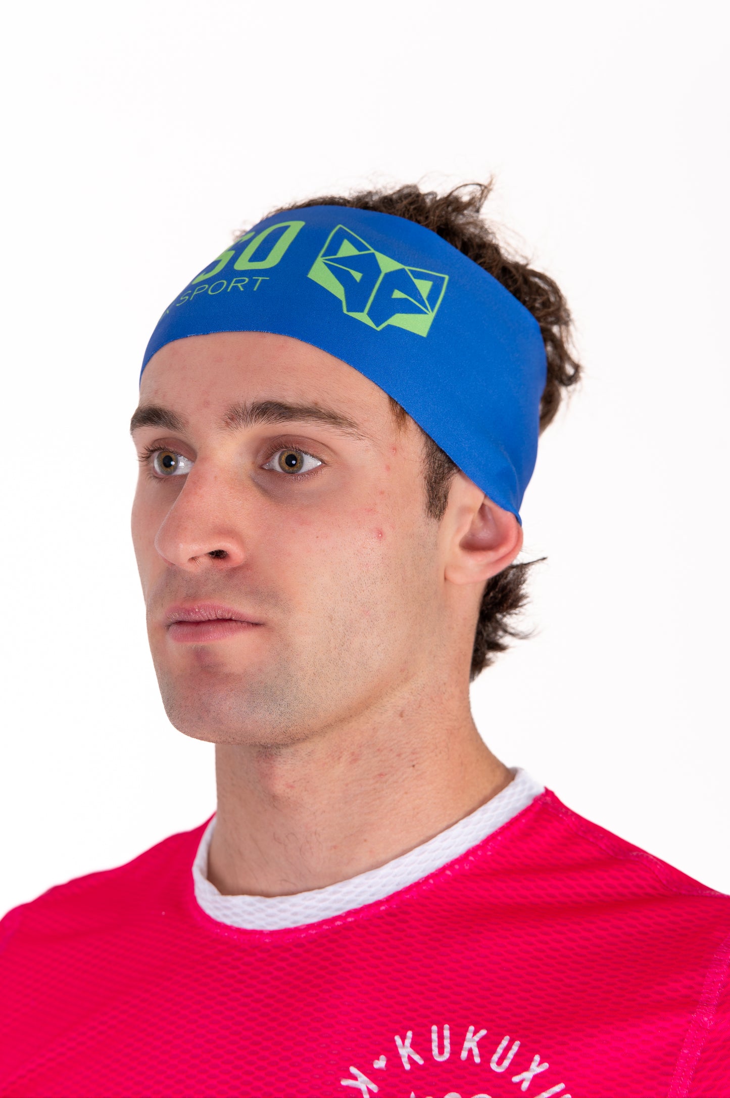 Cinta de cabeza - OTSO Sport Electric Blue / Fluo Green