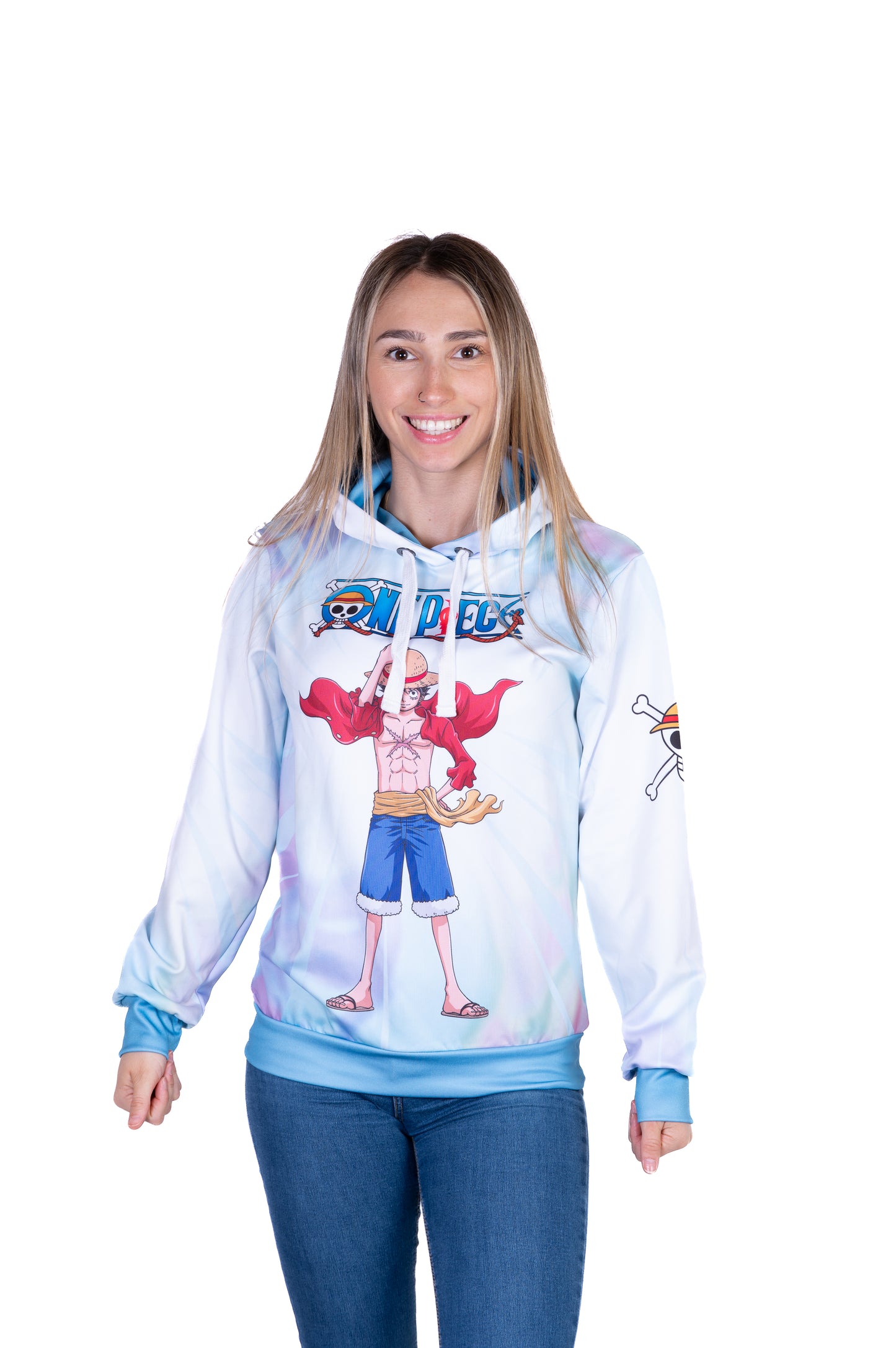 Sudadera - One piece fishman luffy and the crew green