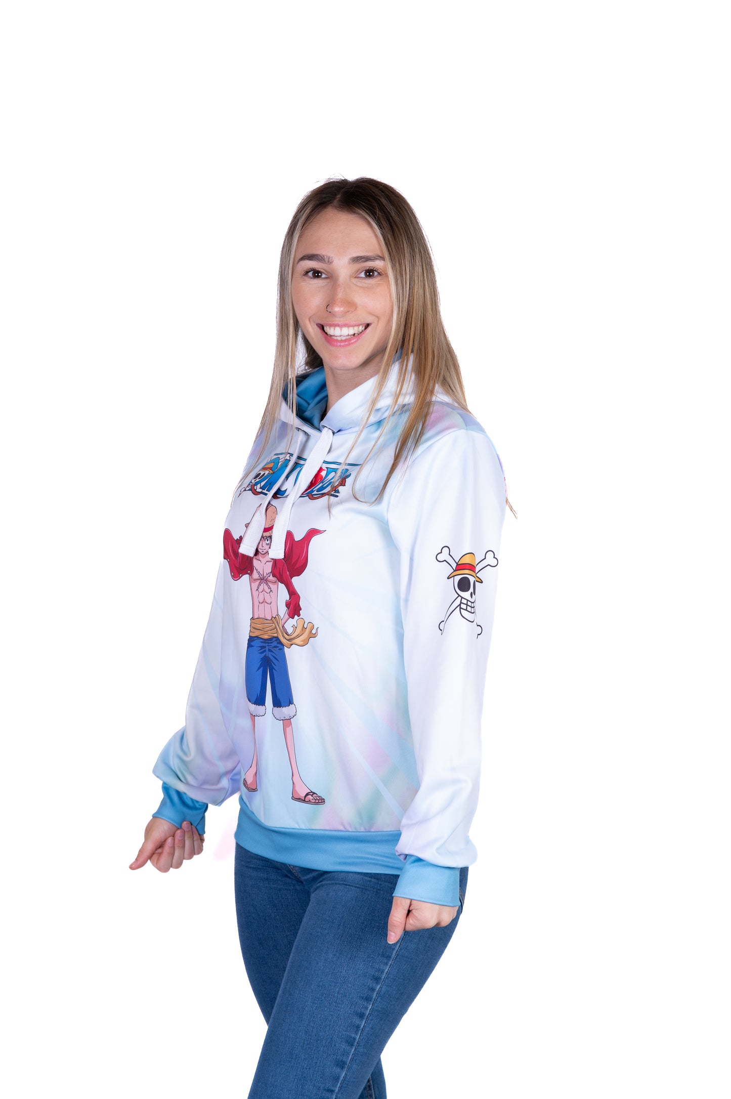 Sudadera - One piece fishman luffy and the crew green