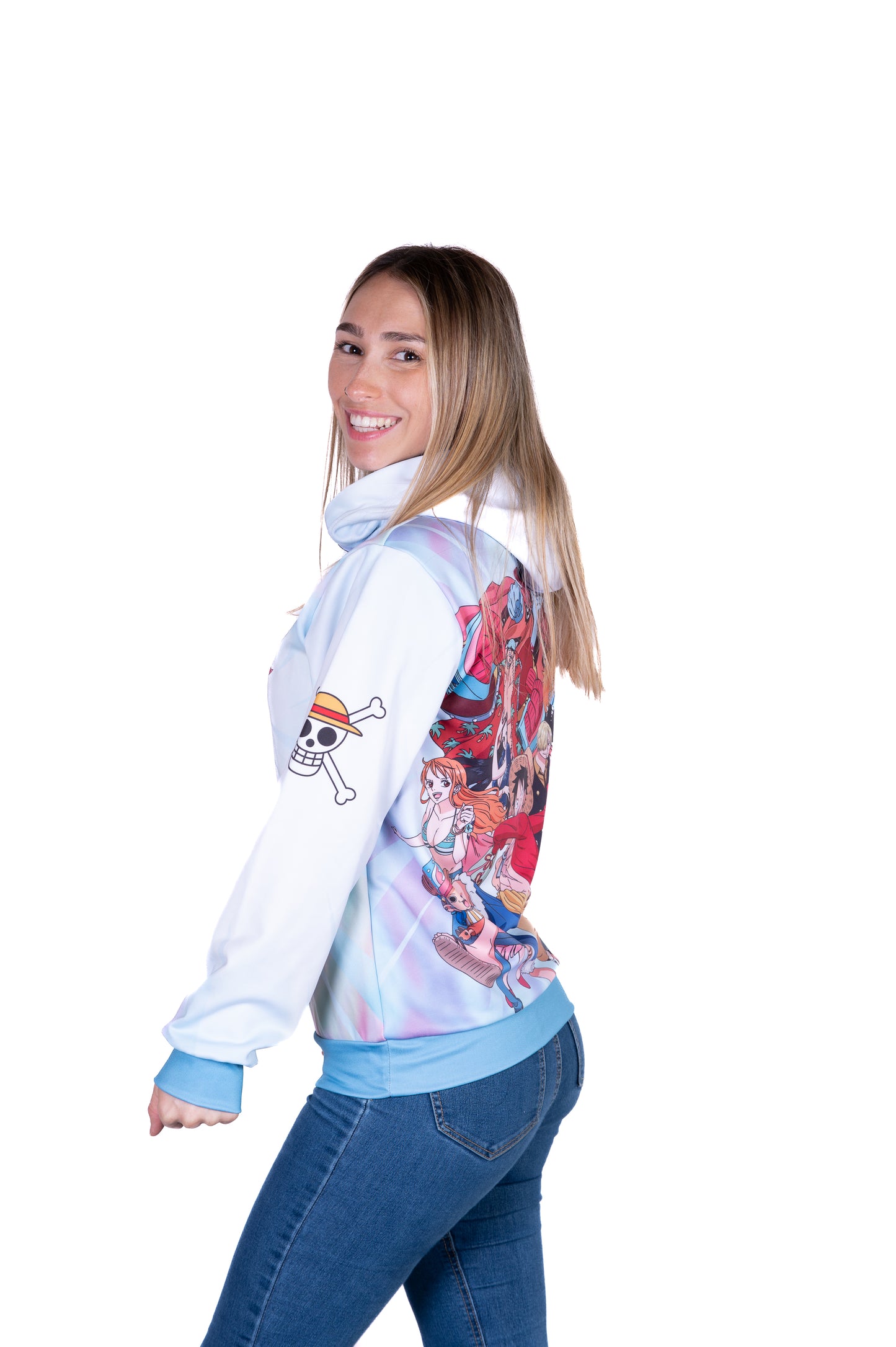 Sudadera - One piece fishman luffy and the crew green