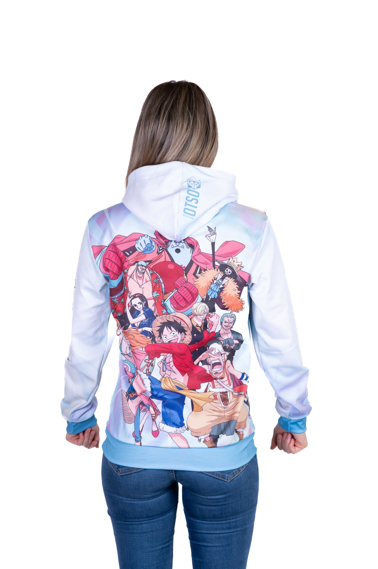 Sudadera - One piece fishman luffy and the crew green