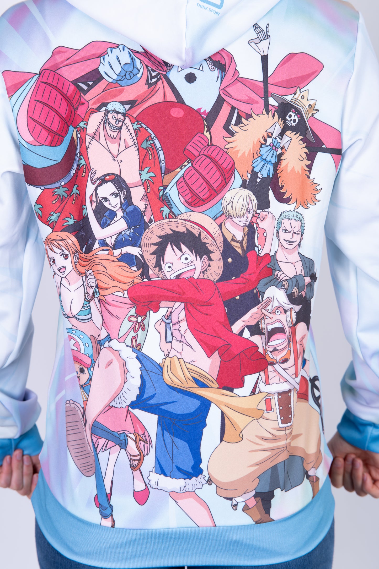 Sudadera - One piece fishman luffy and the crew green