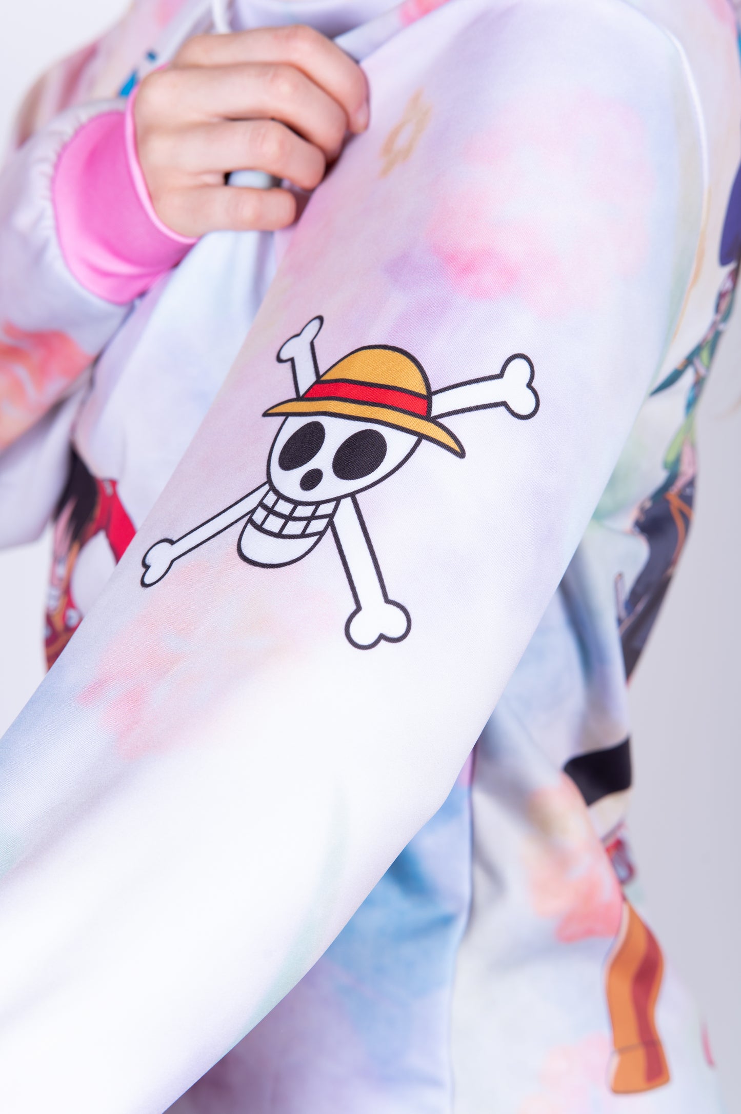 Sudadera - One piece egghead luffy and the crew pink