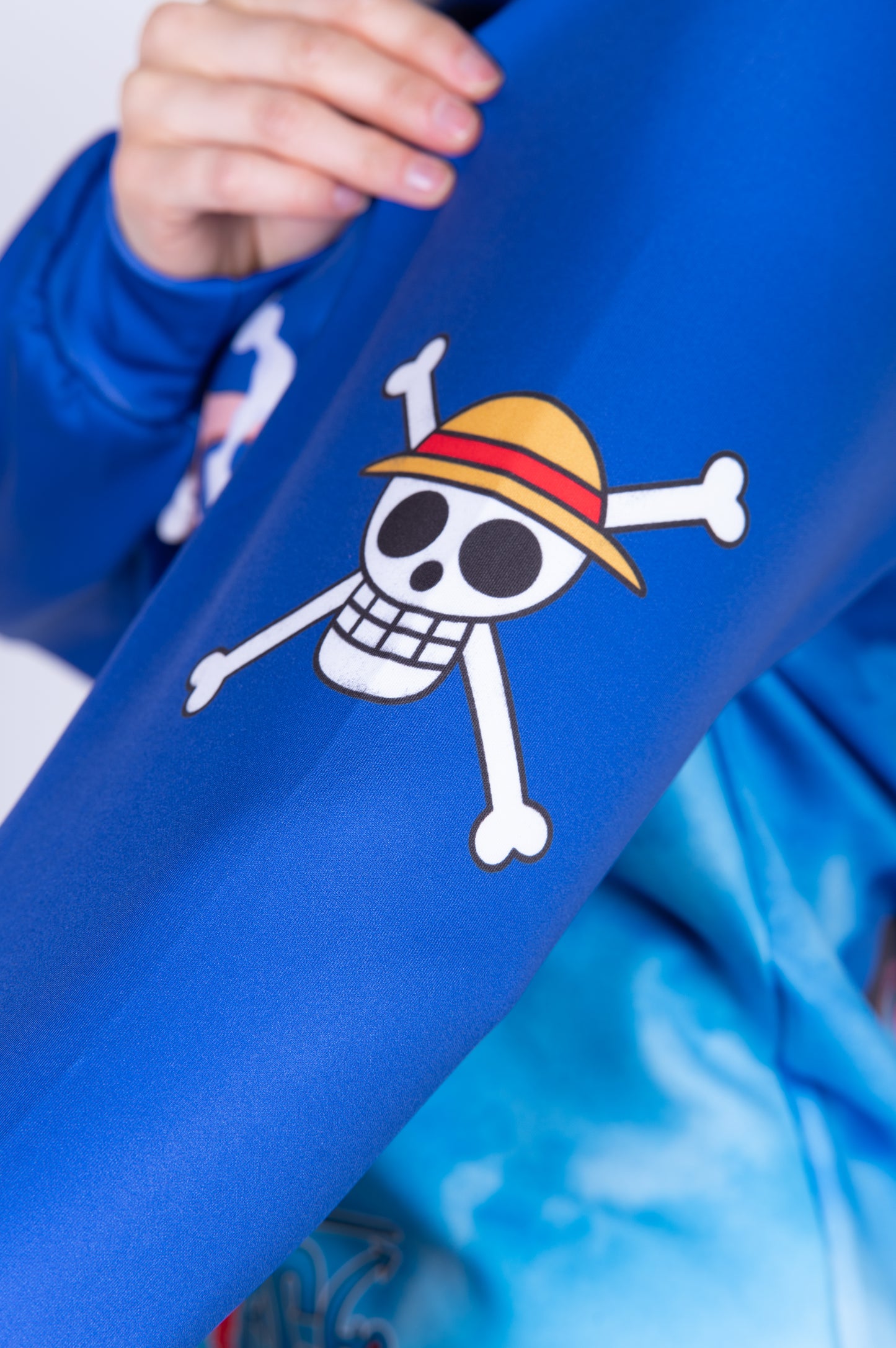 Sudadera - One piece egghead luffy and the crew blue