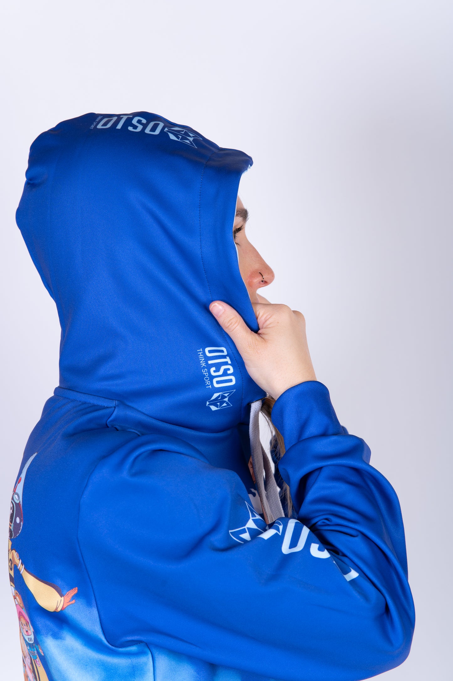 Sudadera - One piece egghead luffy and the crew blue