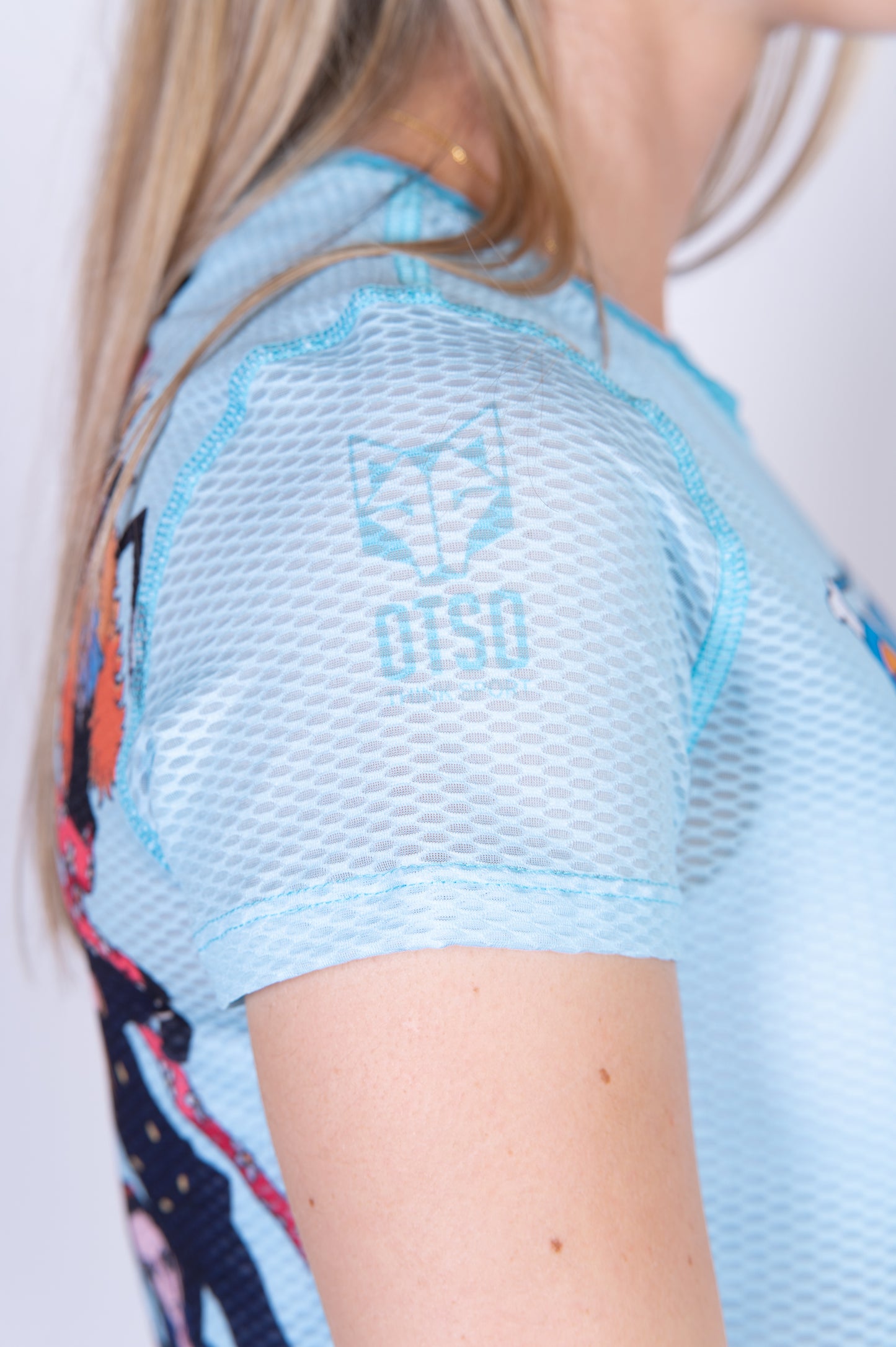 T-shirt de manga curta para mulher - One piece fishman straw hat crew turquoise