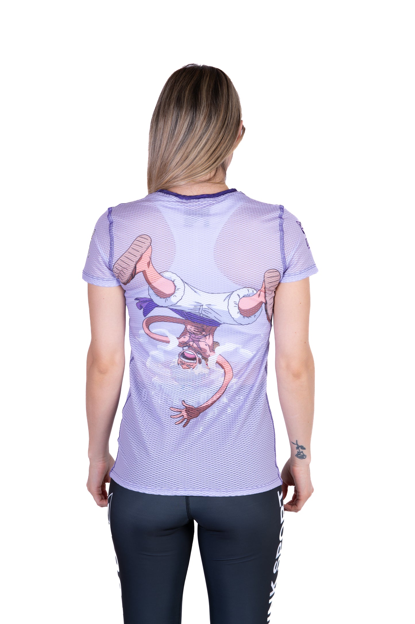 T-shirt manches courtes femme - One piece egghead luffy gear5 purple