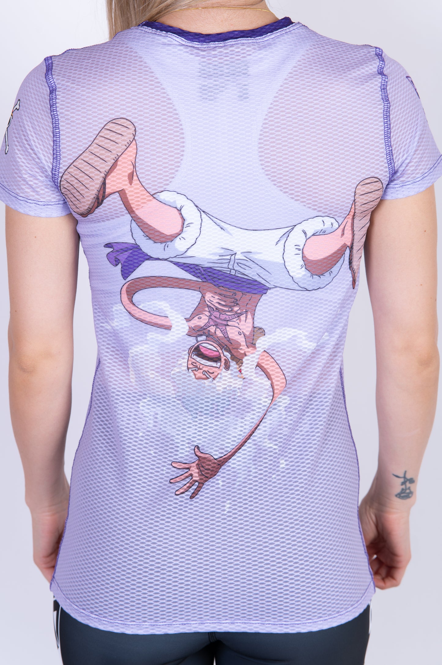 T-shirt manches courtes femme - One piece egghead luffy gear5 purple