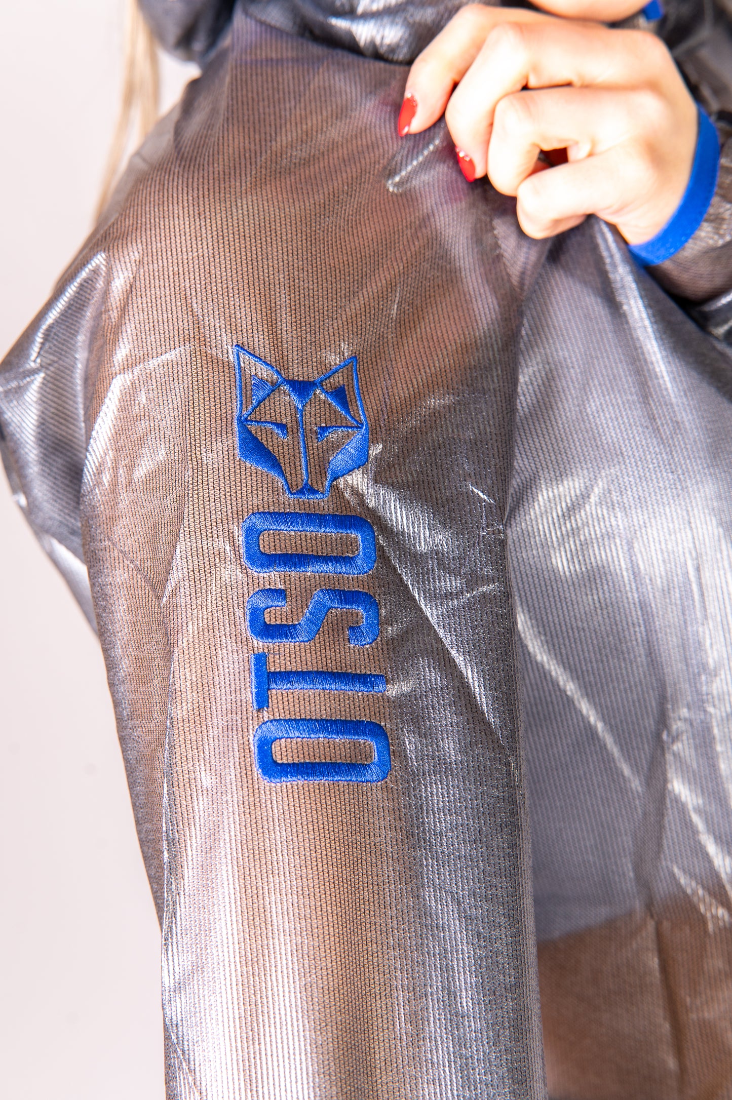 Waterproof Jacket - Black & Royal Blue