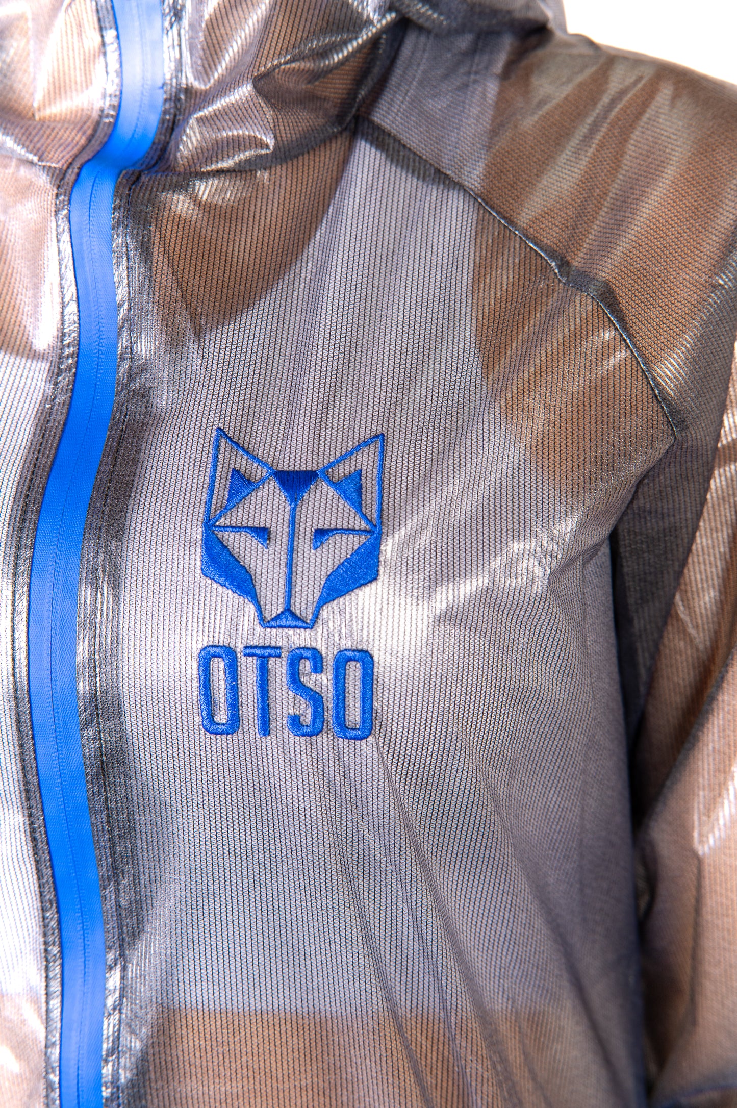 Waterproof Jacket - Black & Royal Blue