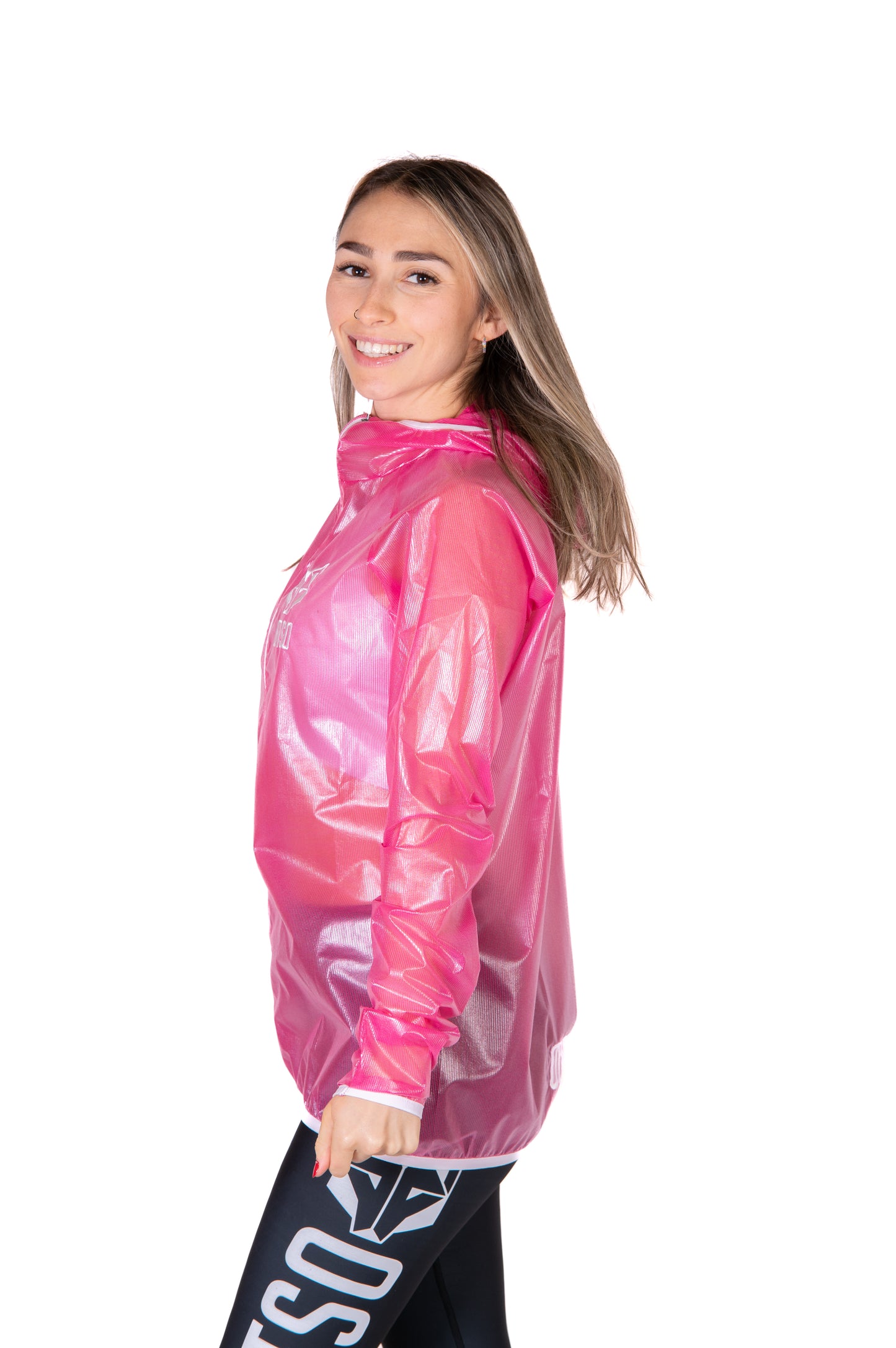 Waterproof Jacket - Fluo Pink & White