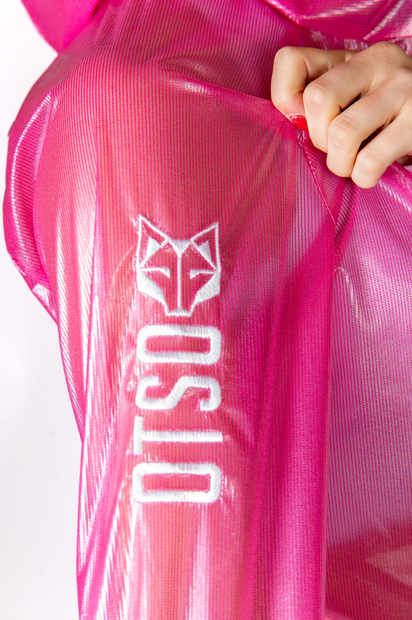 Waterproof Jacket - Fluo Pink & White