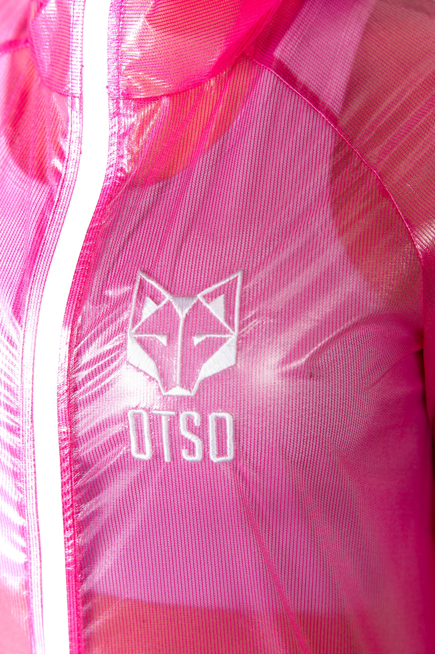 Waterproof Jacket - Fluo Pink & White